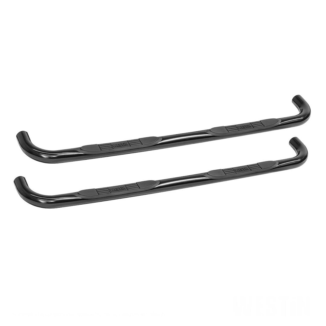 Westin 23-1335 E-Series 3 Round Nerf Bars Fits 1999-2016 F250 F350 F450 F550Hd Crew Cab Black Pair