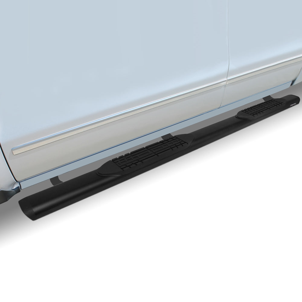 Raptor Series Running Boards Steps 5In Oval Style Black Aluminum For Supercrew 15-25 Ford F-150 17-25 F-250/F-350 Super Duty