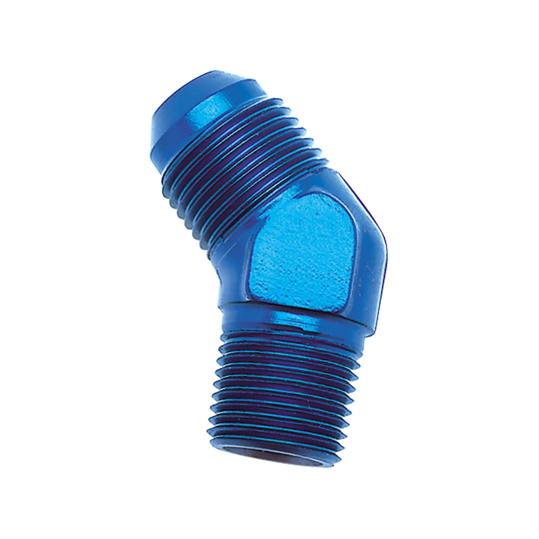 -4Anx1/8Nptf Blu 45 Fl To Pipe Elb
