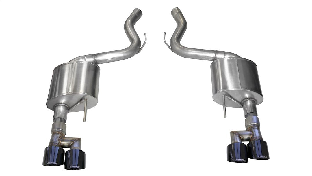 Corsa Exhst 21039Blk Stainless Steel Axle-Back Exhaust System Fits Ford Mustang Includes Muffer