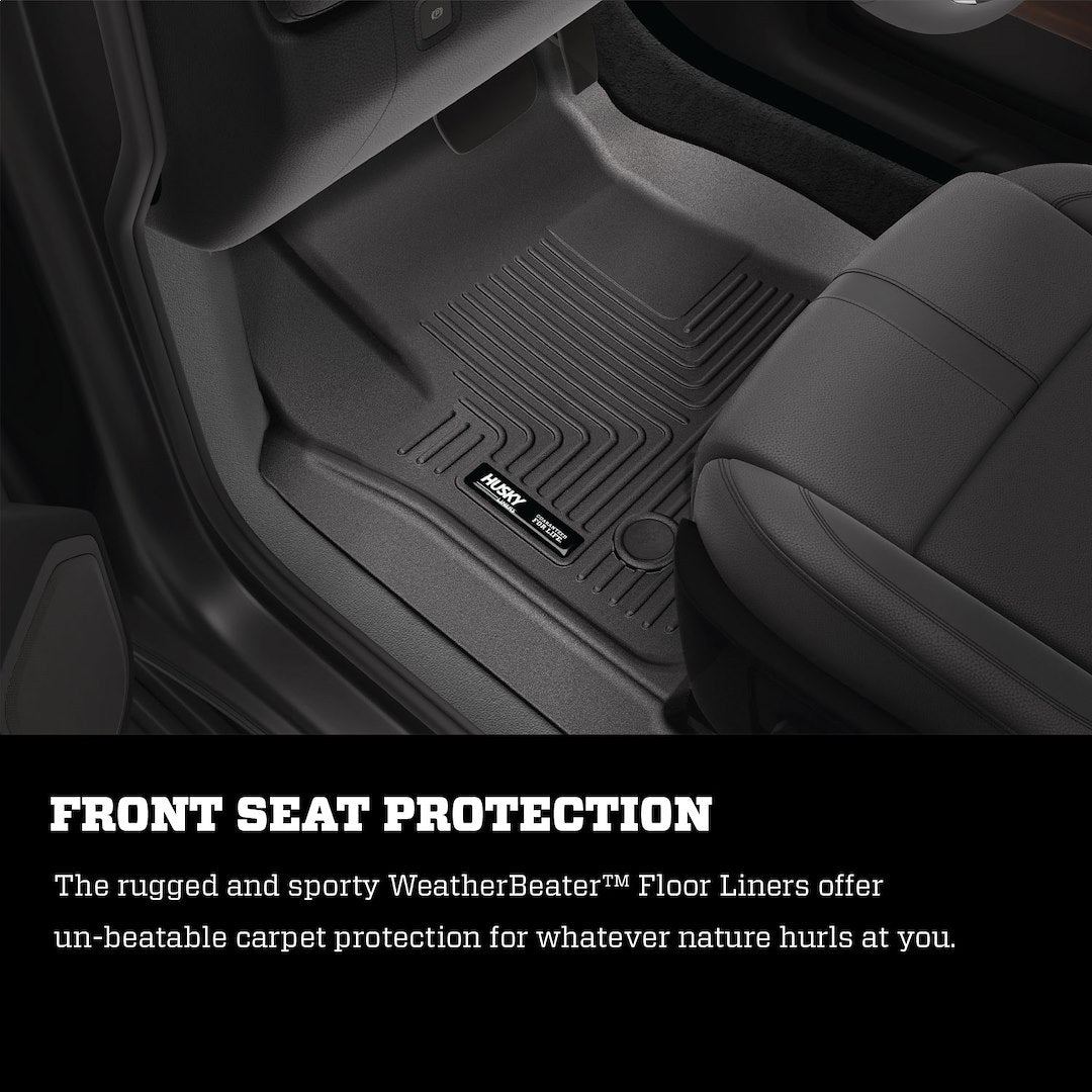 Husky Liners Weatherbeater Floor Mats | Fits 2020-2024 Kia Telluride | 3Rd Row, 1-Pc Black - 14691