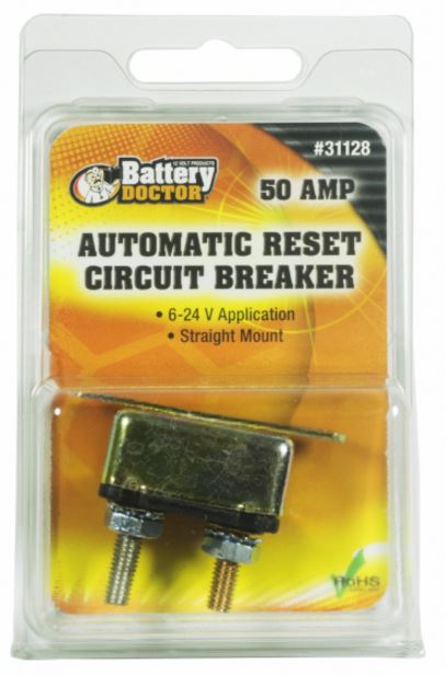 Wirthco Engineering 31128 In-Line Bracket Stud Mount Circuit Breaker, 1 Pack