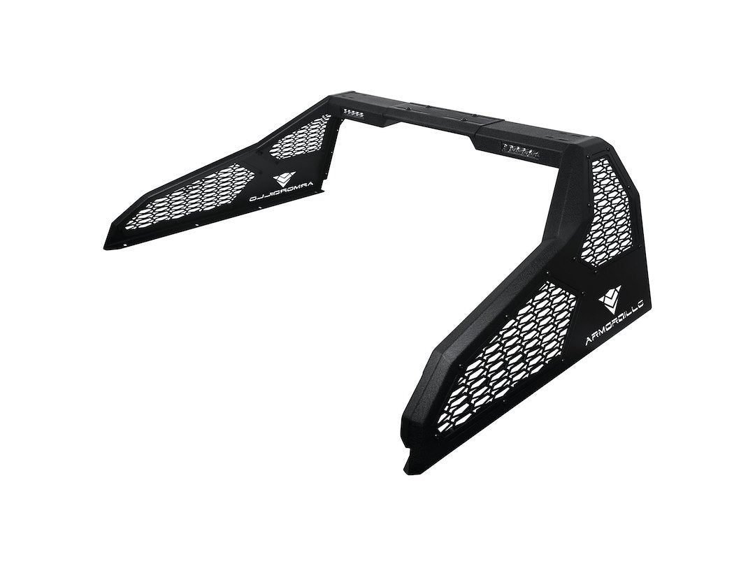 ARMORDILLO CR-S Modular Adjustable Chase Rack with LED Lights, Textured Black, Fits 2009-2022 Dodge Ram & Ford F250-F550, Alloy Steel