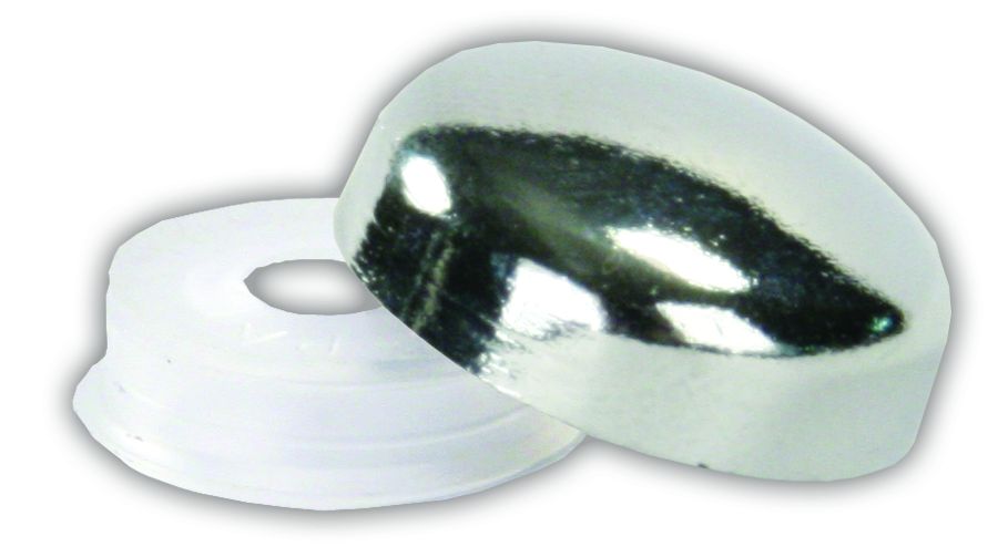 Jr Products 20405 Screw Covers, Pack Of 14 - Chrome