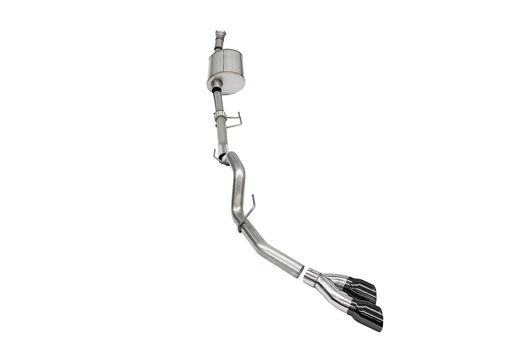 3.0 In Cat-Back (Multiple Options) 2021-22 Ford F-150 3.5T Ecoboost (145.4' Wb) Sport / Single Side / Black Pvd