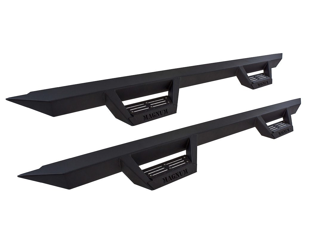 Raptor Series Magnum RT Drop Steps Running Boards, Alloy Steel, Black, 2019-2024 Silverado/Sierra 1500 & 2020-2024 2500/3500 HD