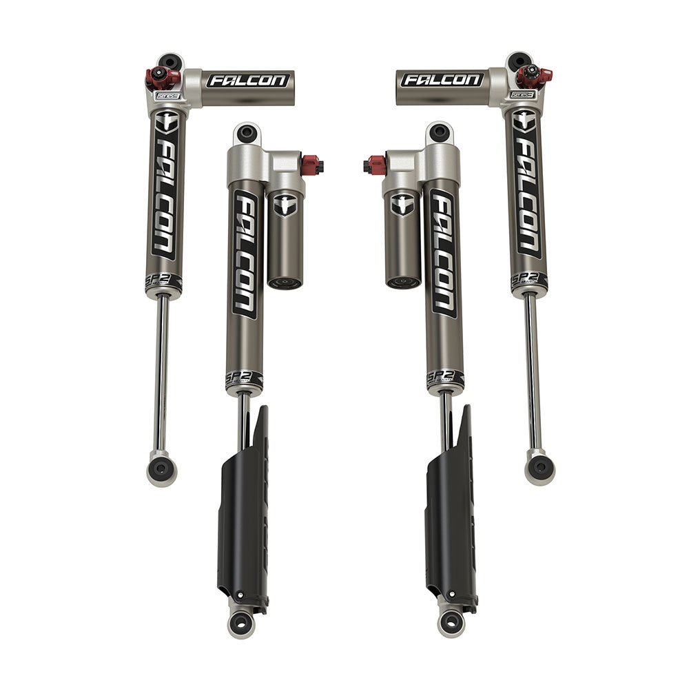 Falcon JT Falcon SP2 Piggyback Shocks - Fast Adjust for 3.5-4.5” Lift, Aluminum, Model 14-02-33-400-200