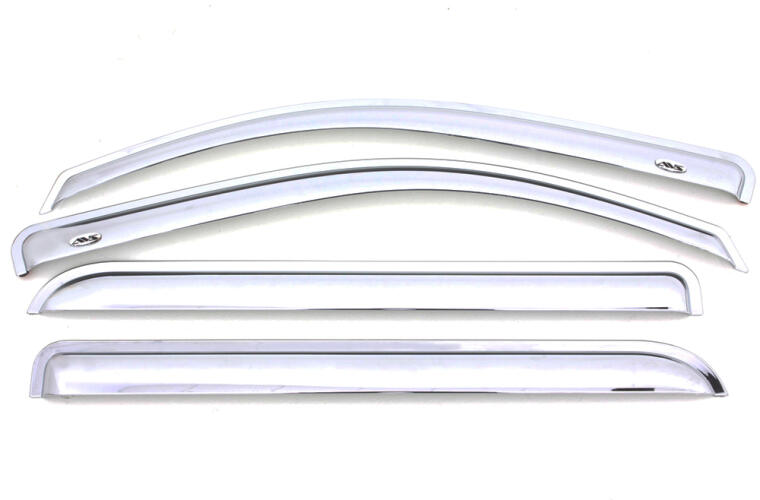 Auto Ventshade [Avs] Outside Mount Ventvisor / Window Deflectors | Fits 2017 - 2022 Kia Sportage, 4 Pcs. | Chrome - 684382