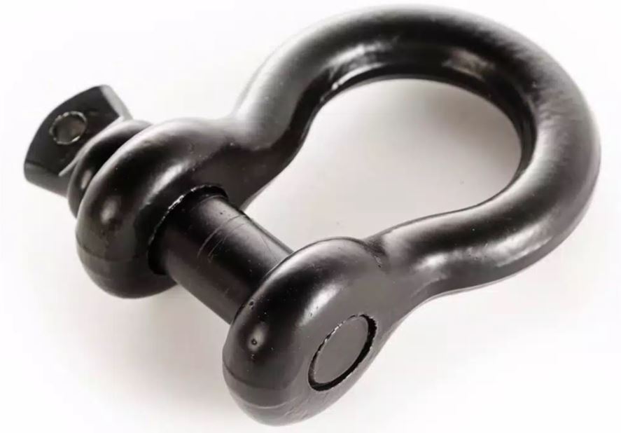 Rugged Ridge | D-Ring Shackle Kit, 3/4 Inch, Black, Steel, Pair | 11235.04
