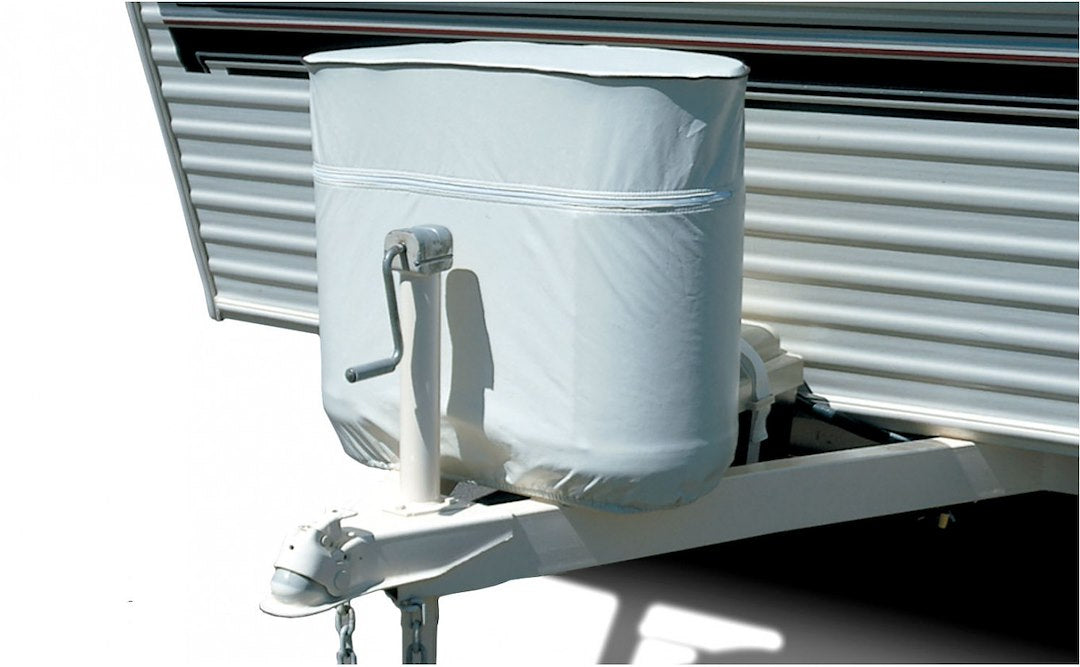 Adco 2113 Rv Propane Tank Cover,White,Double 30