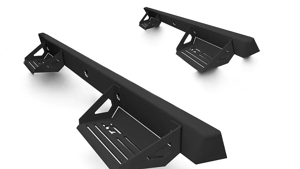 Ici Aluminum Side Steps Compatible With 2018-2022 Jeep Wrangler Jl 4-Door: Alumilite Step Rails
