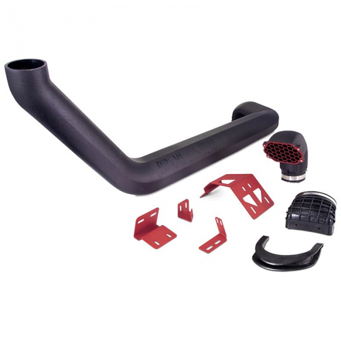 Borne Off-Road By Mishimoto Mmai-Jl-18Nmwrd Snorkel For 2018+ Jeep Wrangler Jl, Micro-Wrinkle Red