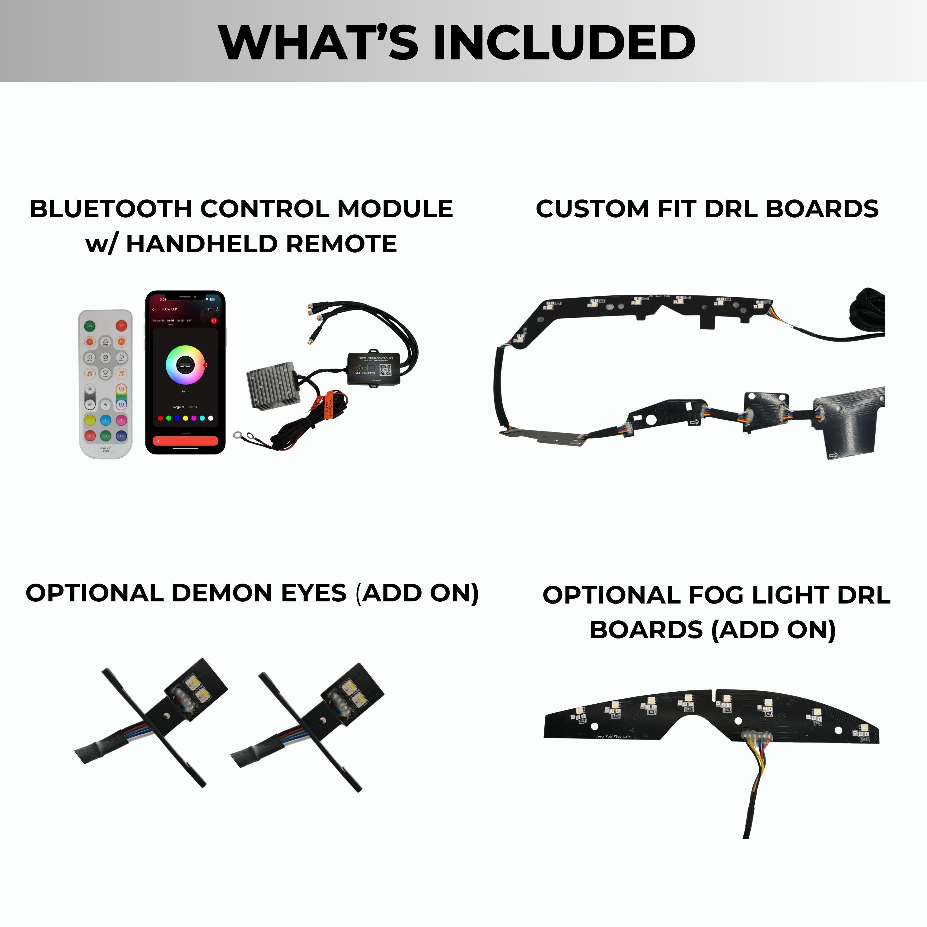 Jeep Grand Cherokee Multicolor DRL Boards (2014–2021)