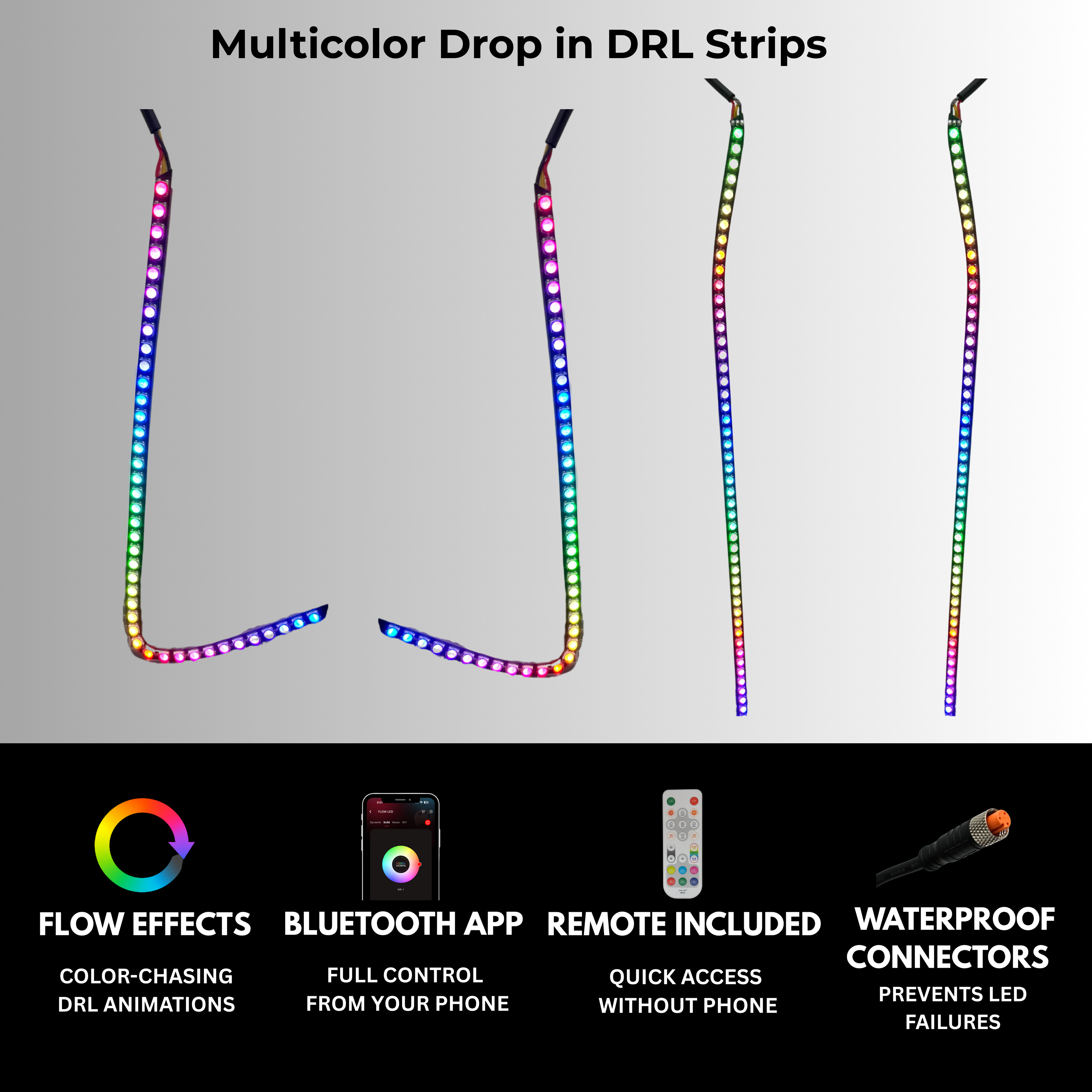 Kia K5 Multicolor Flow DRL Boards (2021–2024)