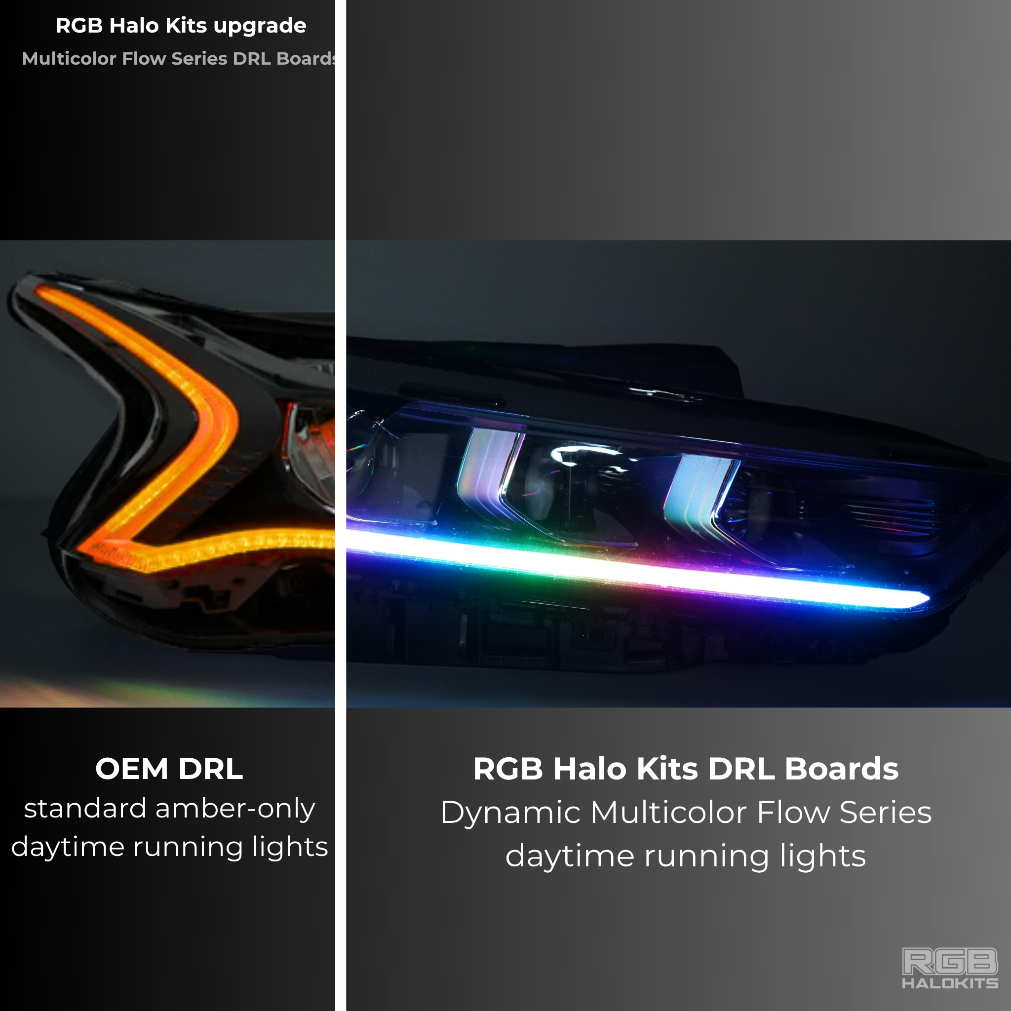 Kia K5 Multicolor Flow DRL Boards (2021–2024)