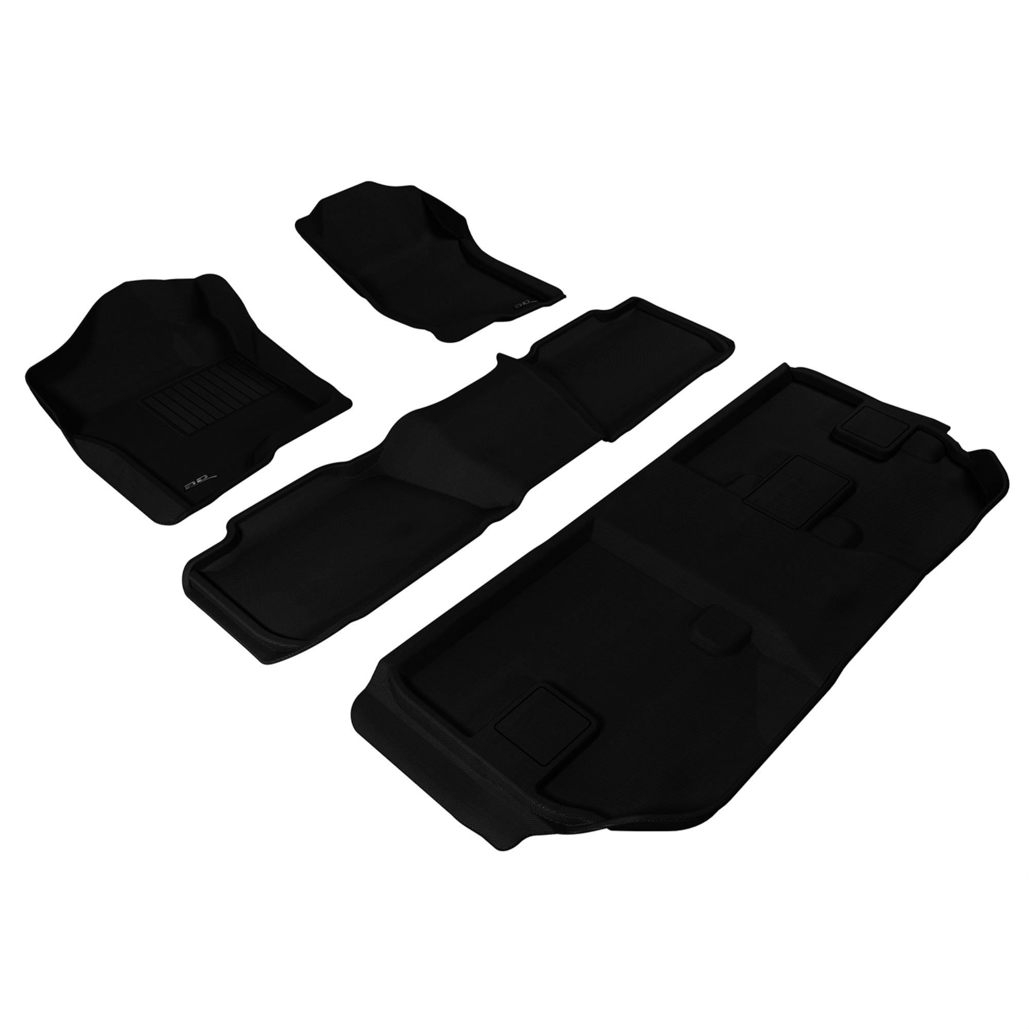 3D Maxpider Chevrolet Suburban With Bench 2Nd Row 2007-2014 Kagu Black R1 R2 R3