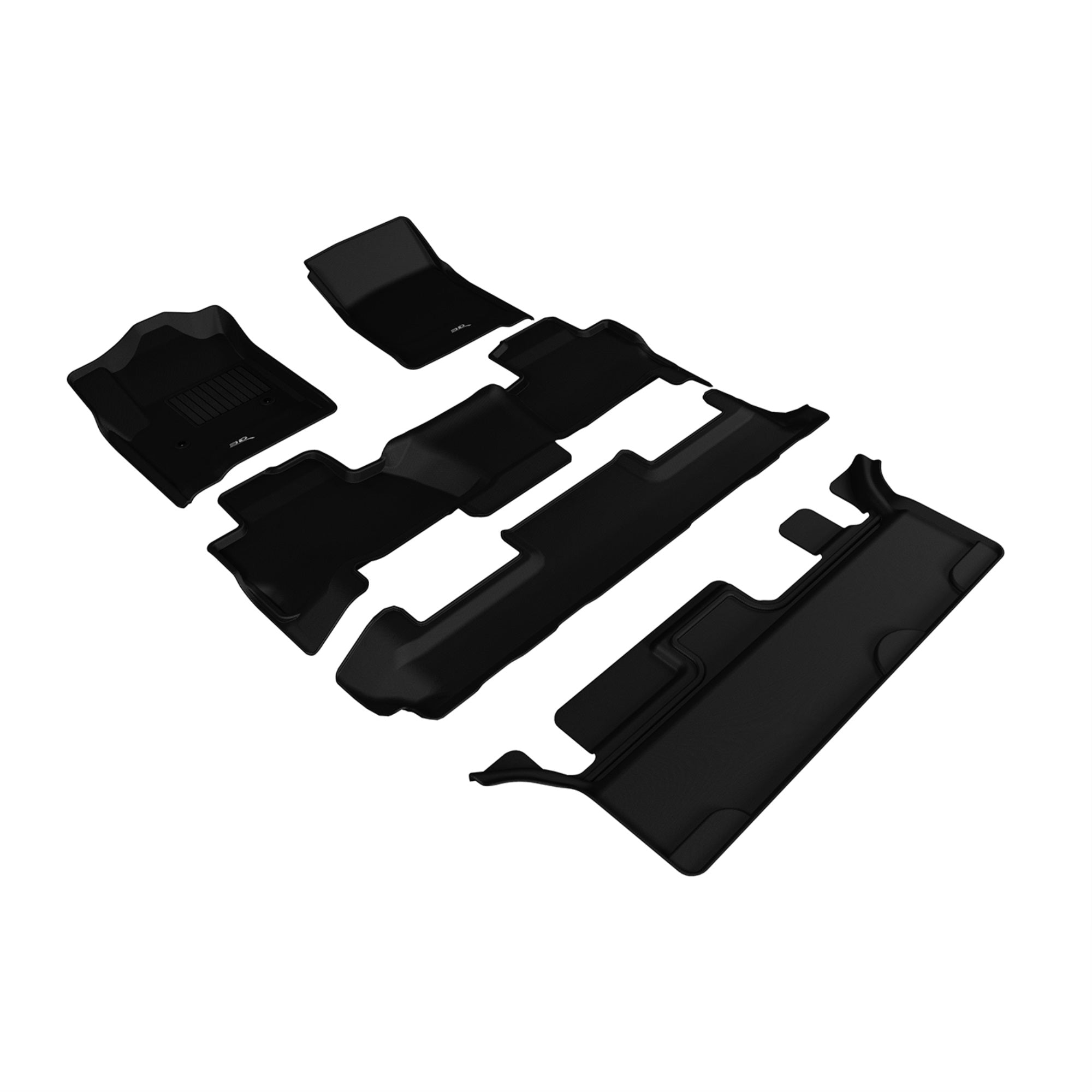 3D Maxpider Chevrolet Tahoe With Bench 2Nd Row 2015-2020 Kagu Black R1 R2 R3