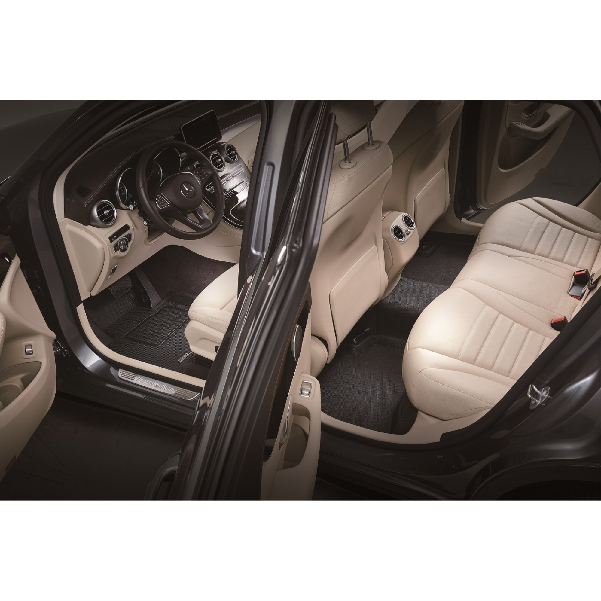 3D Maxpider Chevrolet Tahoe With Bench 2Nd Row 2015-2020 Kagu Black R1 R2 R3