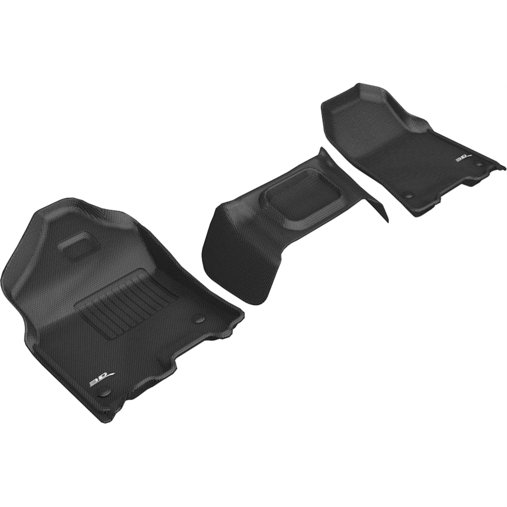 3D MAXpider DODGE RAM 1500 CREW CAB / QUAD CAB 20192022 KAGU BLACK R1 BENCH SEAT (3 PCS DESIGN)
