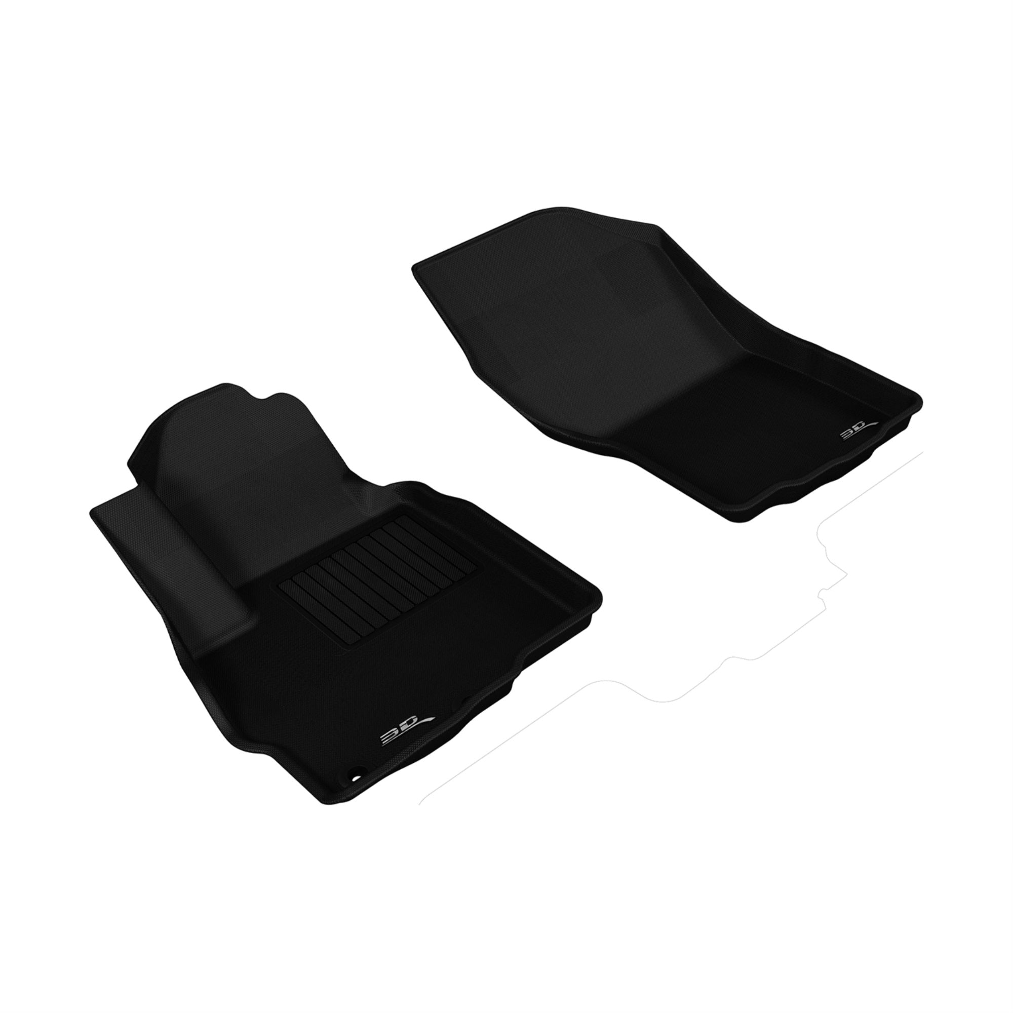 3D MAXpider MITSUBISHI OUTLANDER 20112020 KAGU BLACK R1