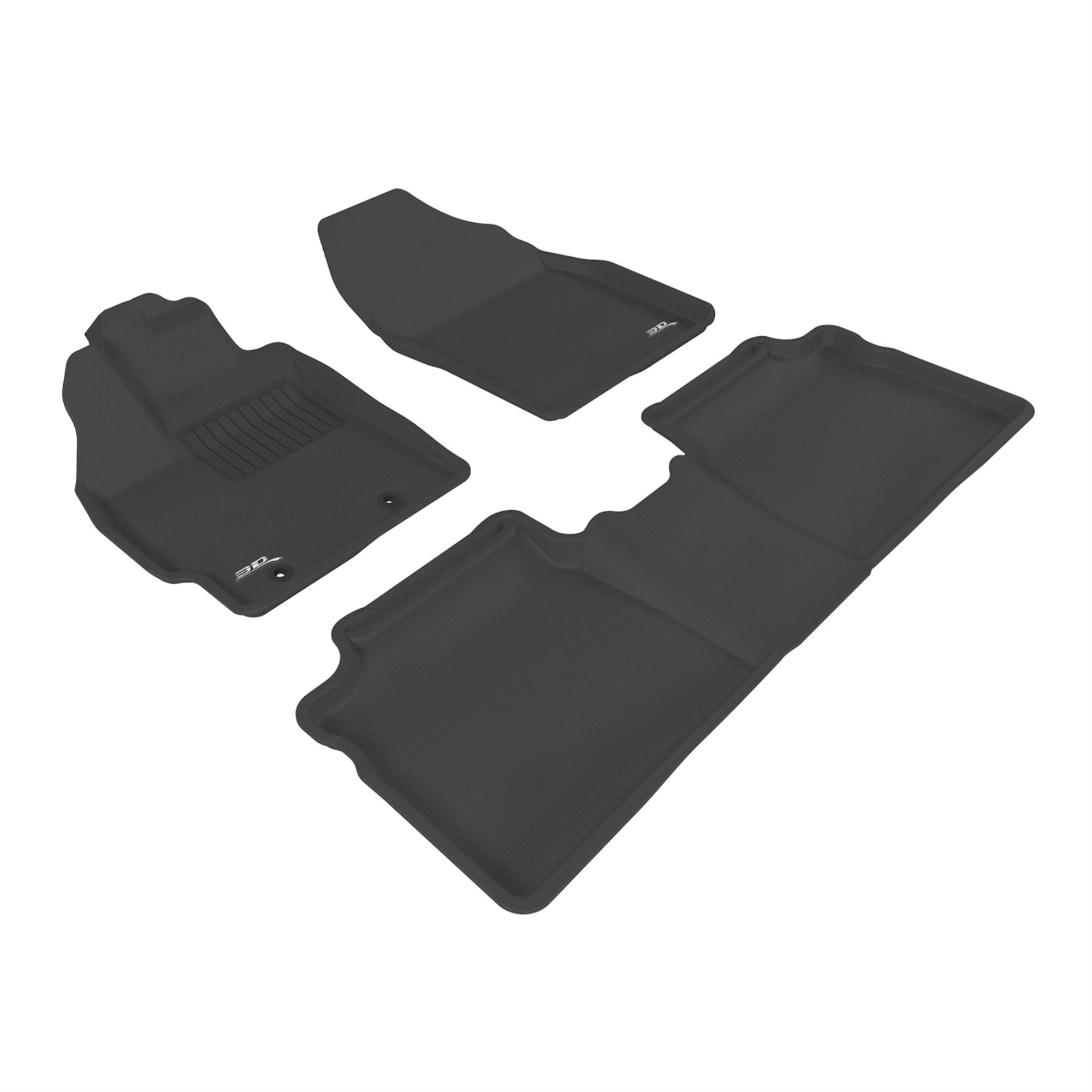 3D MAXpider TOYOTA PRIUS 20102011 KAGU BLACK R1 R2 (RETENTION HOOKS IN DRIVERS SIDE FLOOR