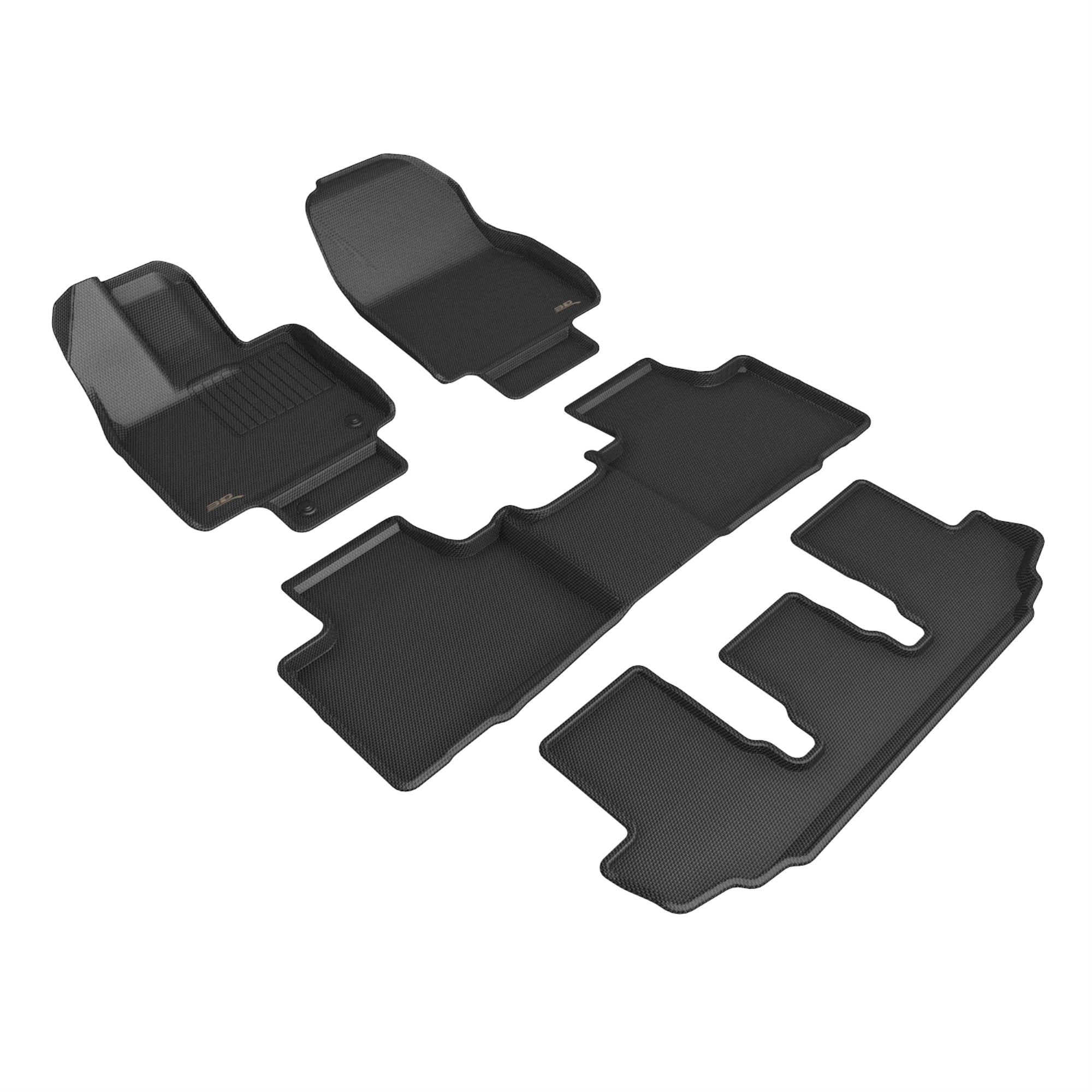 3D MAXpider TOYOTA HIGHLANDER GASOLINE 2ND ROW BUCKET 20202022 KAGU BLACK R1 R2 R3