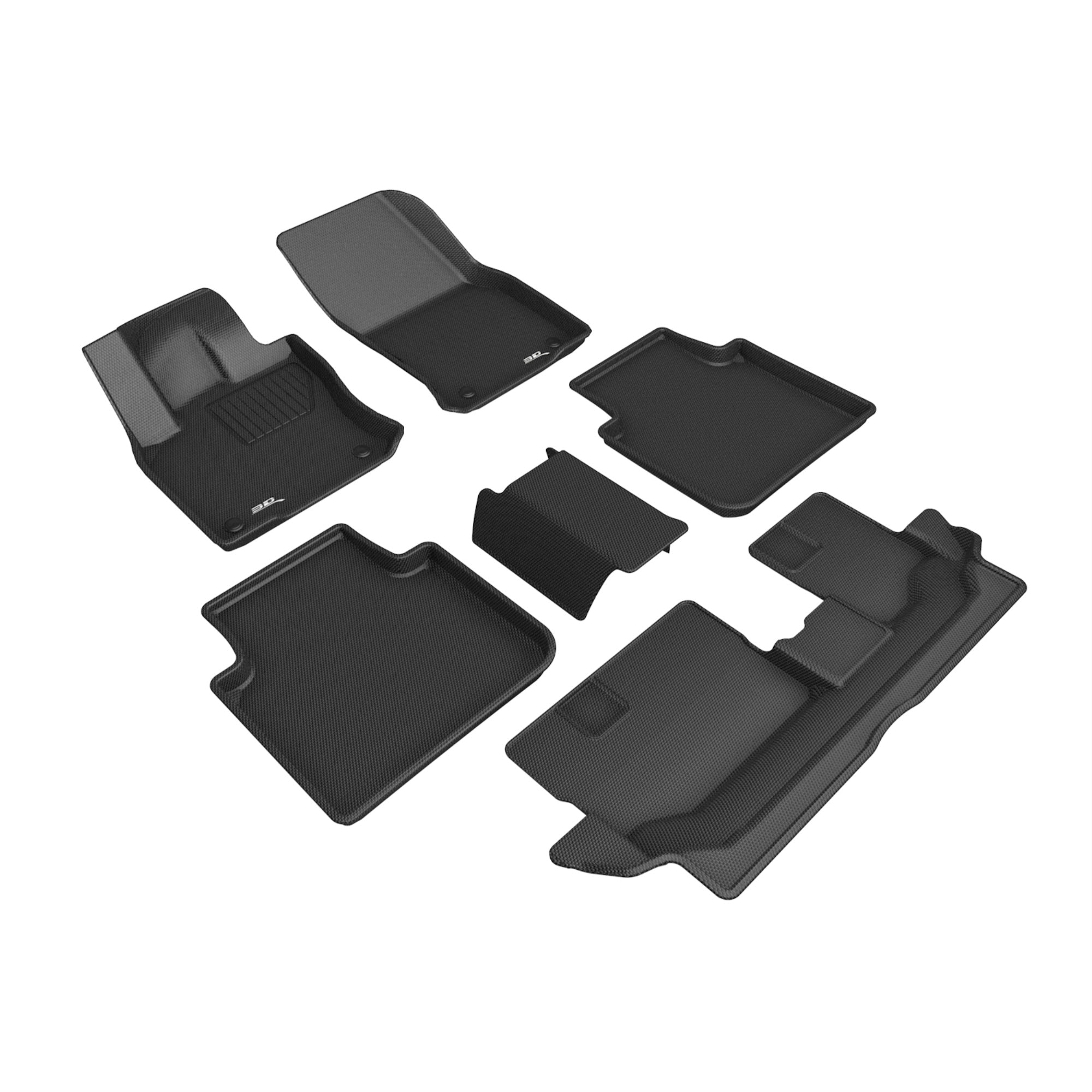 3D MAXpider VOLKSWAGEN TIGUAN 7SEATS 20182022 KAGU BLACK R1 R2 R3