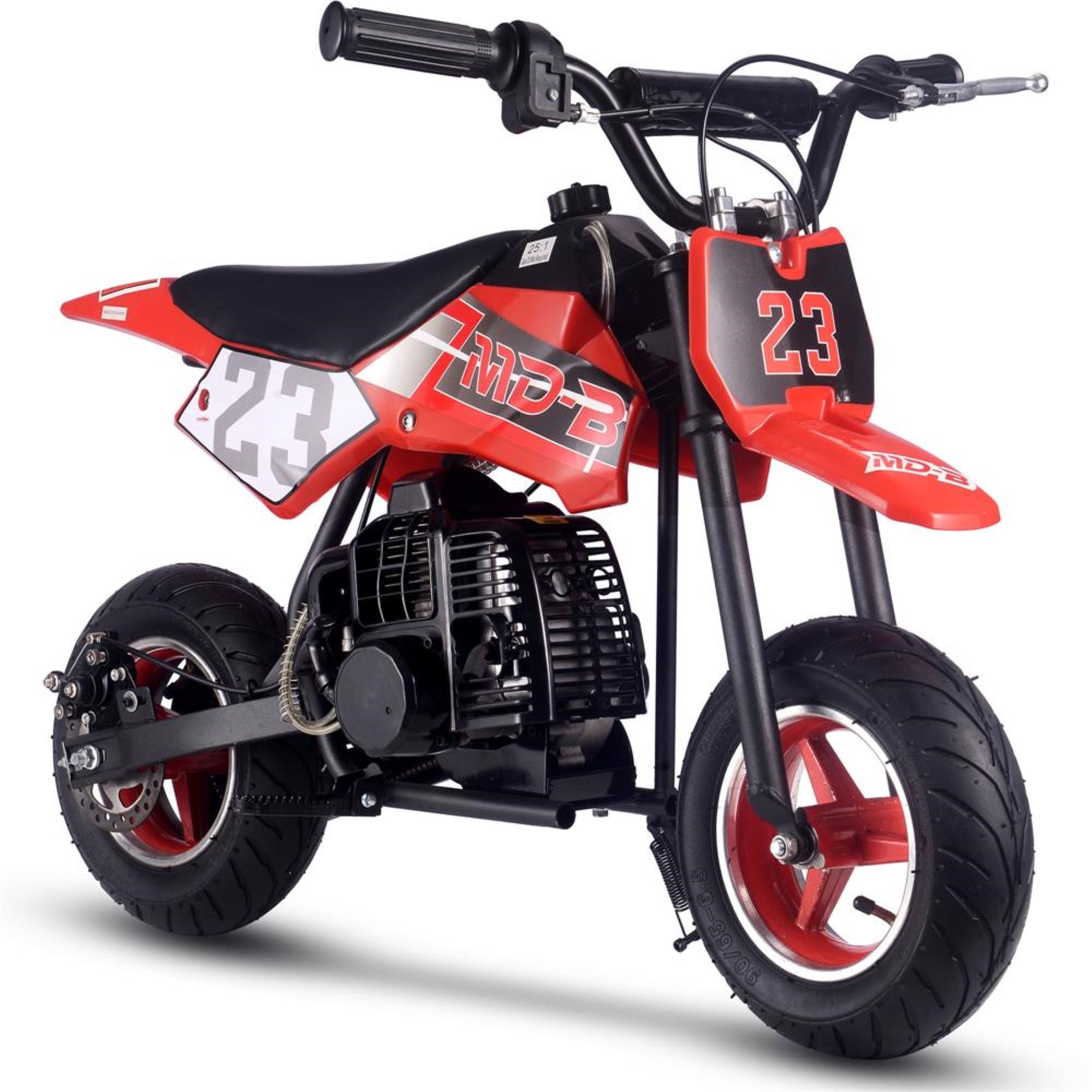 MotoTec DB02 50cc 2Stroke Kids Supermoto Dirt Bike Red