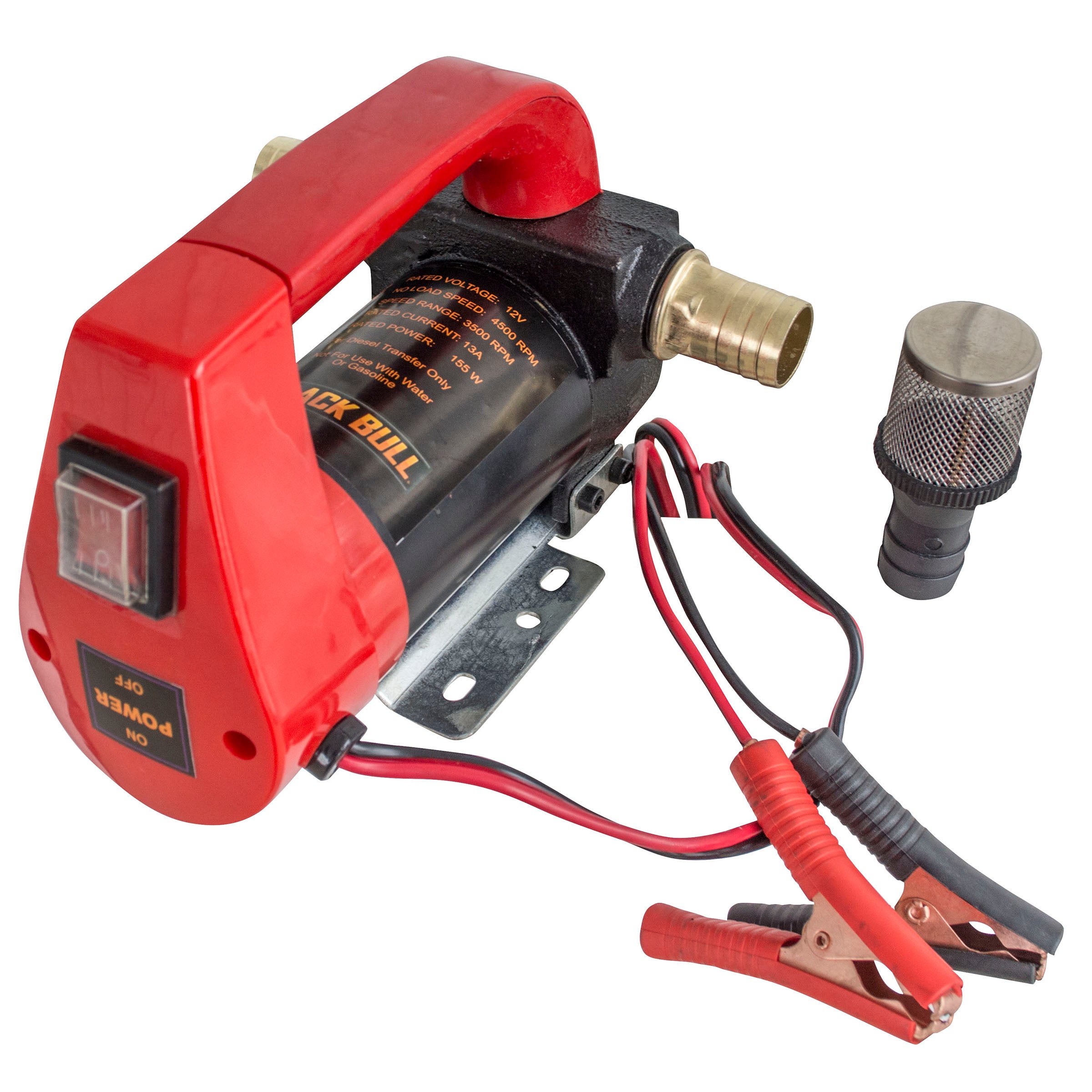 10 Gph High Flow Rate 12 Volt Portable 155 Watts Diesel Oil Pump
