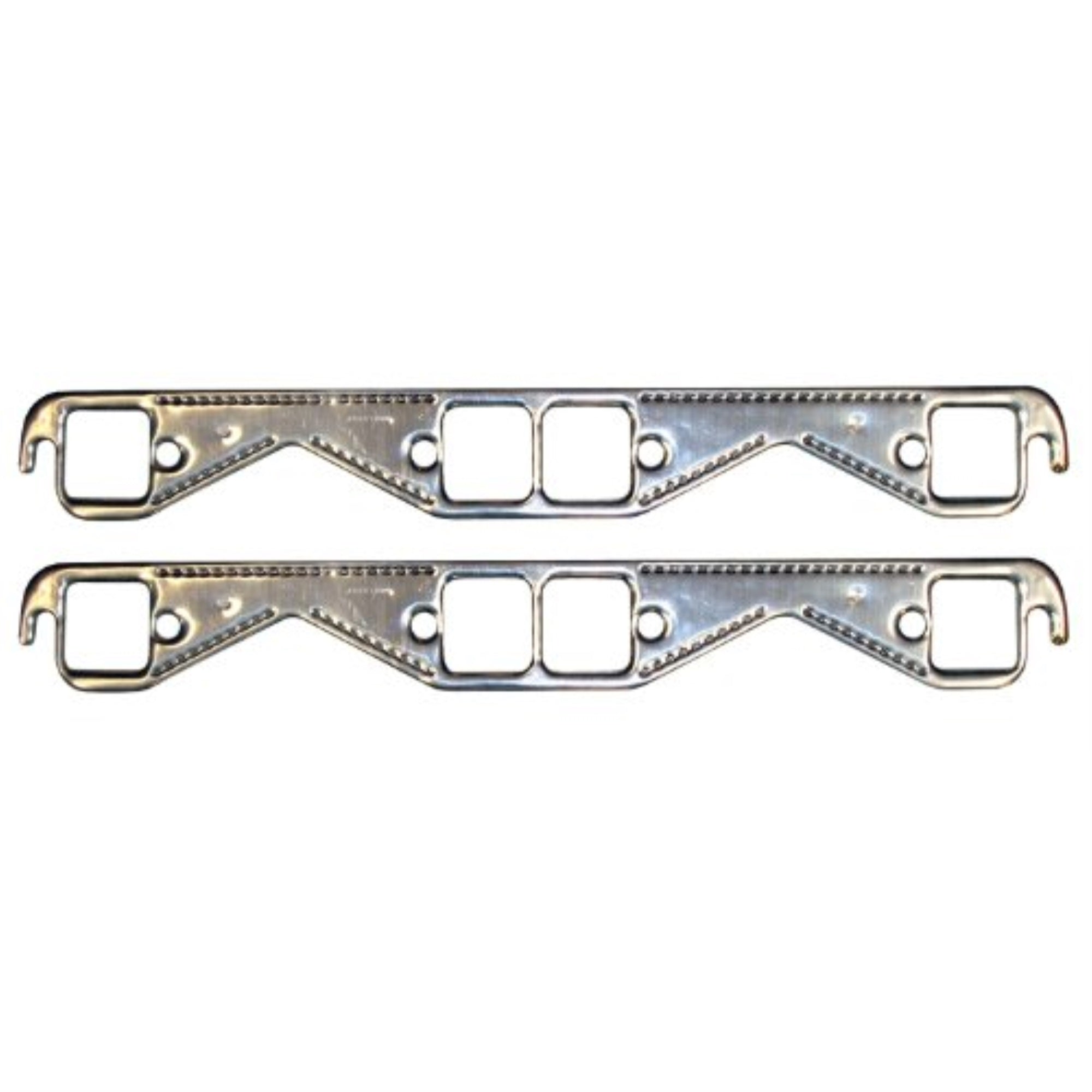Proform 67921 Aluminum Exhaust Header Gasket With Square Ports For Small Block Chevy - Pair