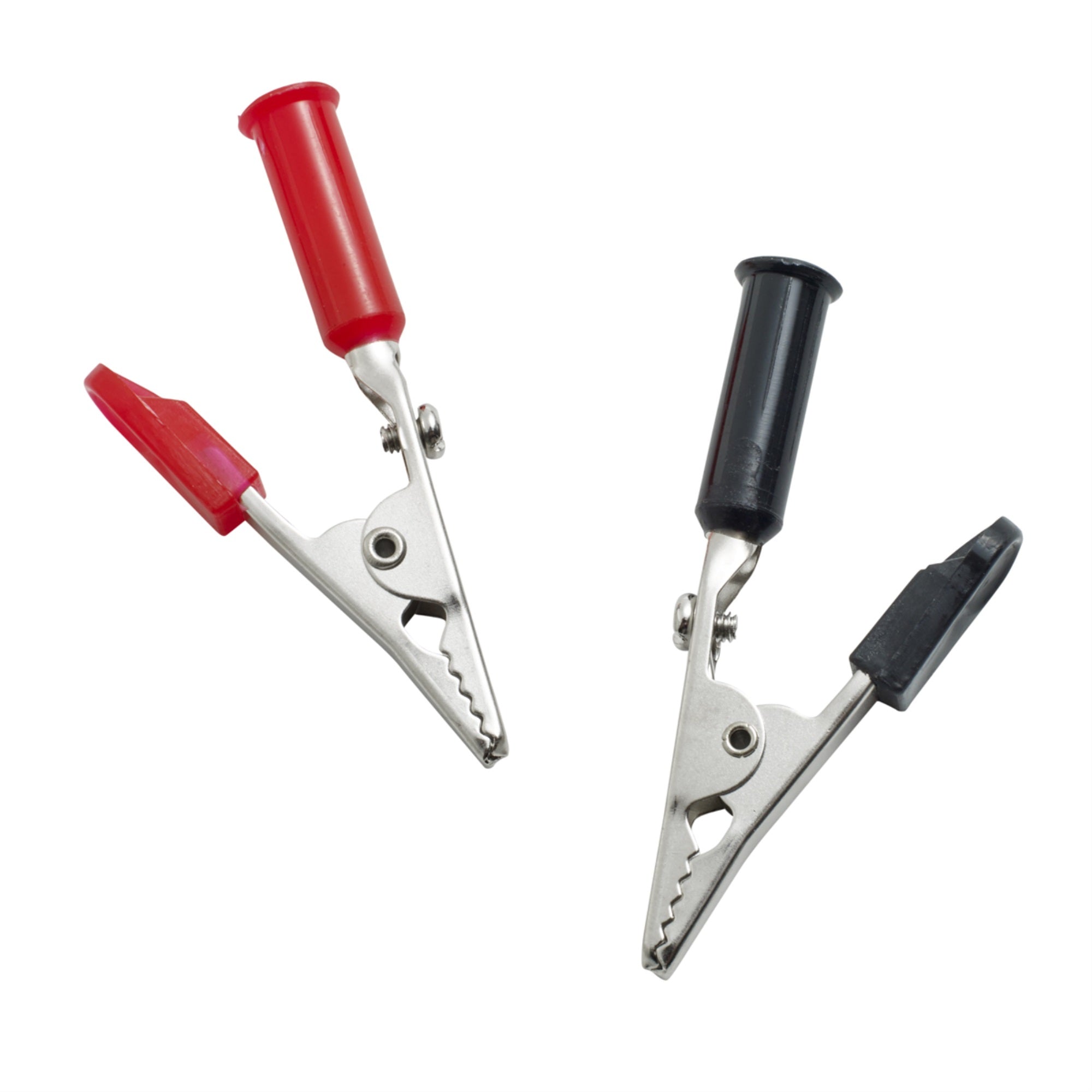 RoadPro Alligator Clips  2.5Inch Pair Insulated Electrical Test Leads Clamps Replacement Battery Clamps Jumper Cables Boost Cli