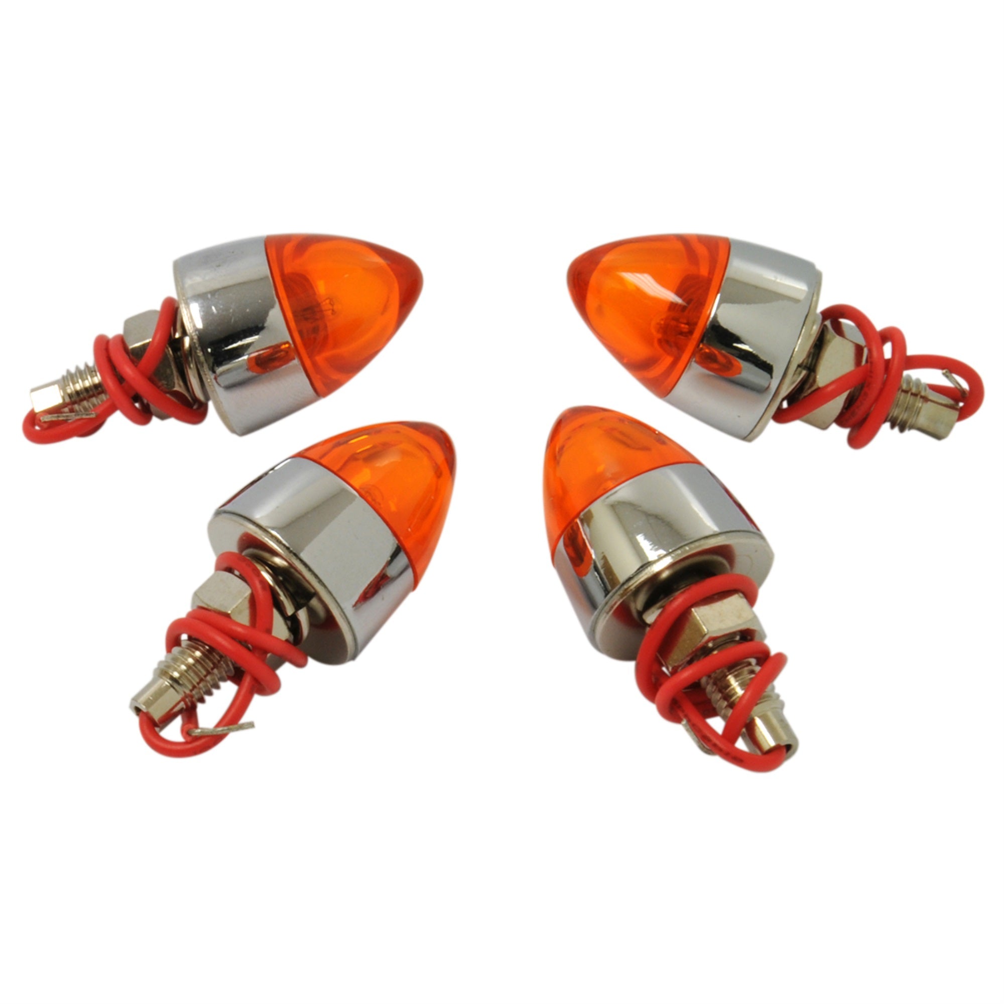RoadPro RP7868 Amber Lighted Tip License Plate Screws License ScrewIn Bulbs Plate Visibility Truck and Auto Lighting (Pack of