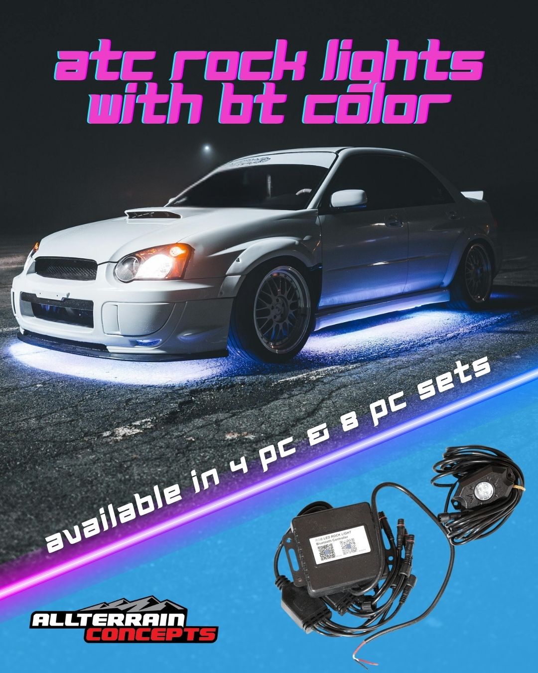 ATC Rock Lights w/ Bluetooth Color
