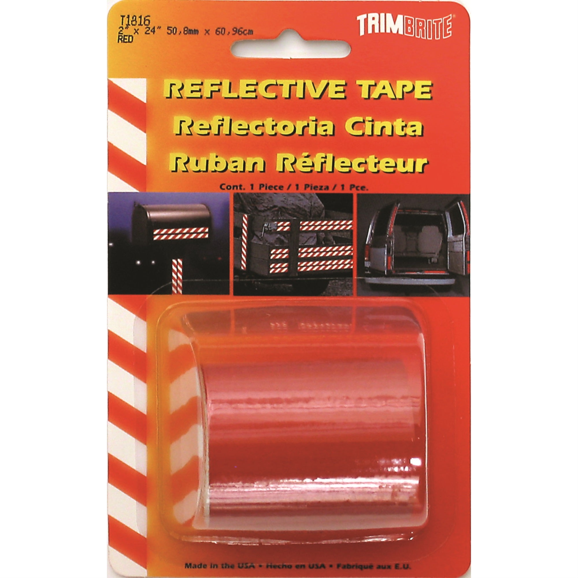2X24 REFL TAPE RED