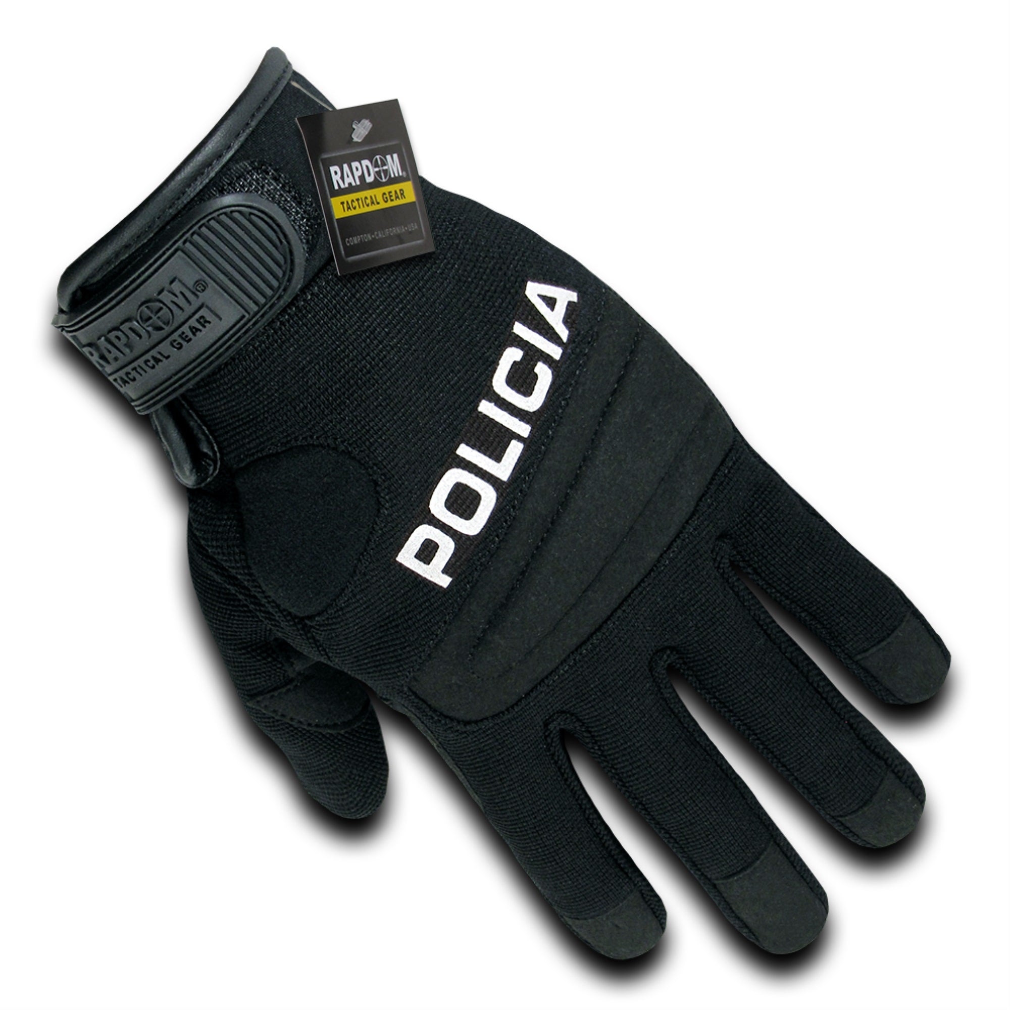 Digital Leather Glove, Policia, Black, L