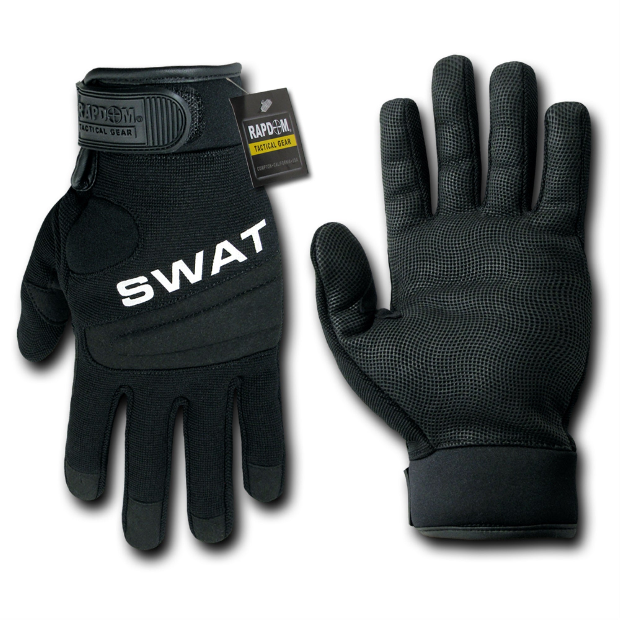 Digital Leather Glove, Swat, Black, 2X