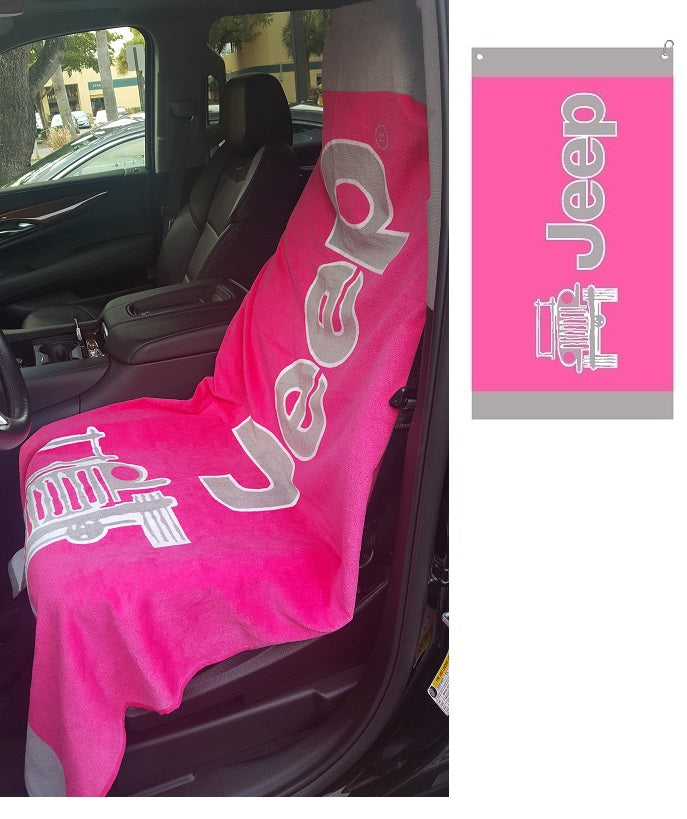 Pink jeep towel 2 go
