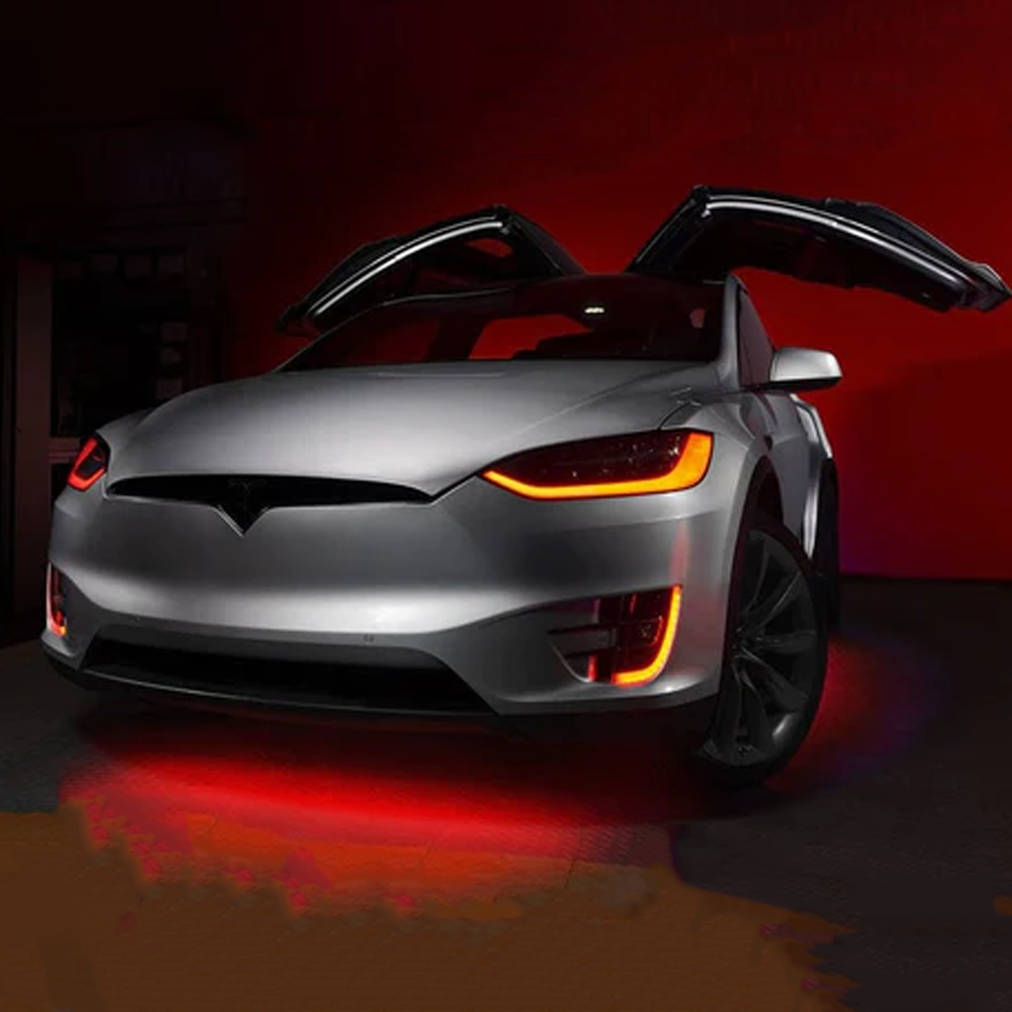 Tesla Model X Multicolor Flow DRL Boards (2016–2021)