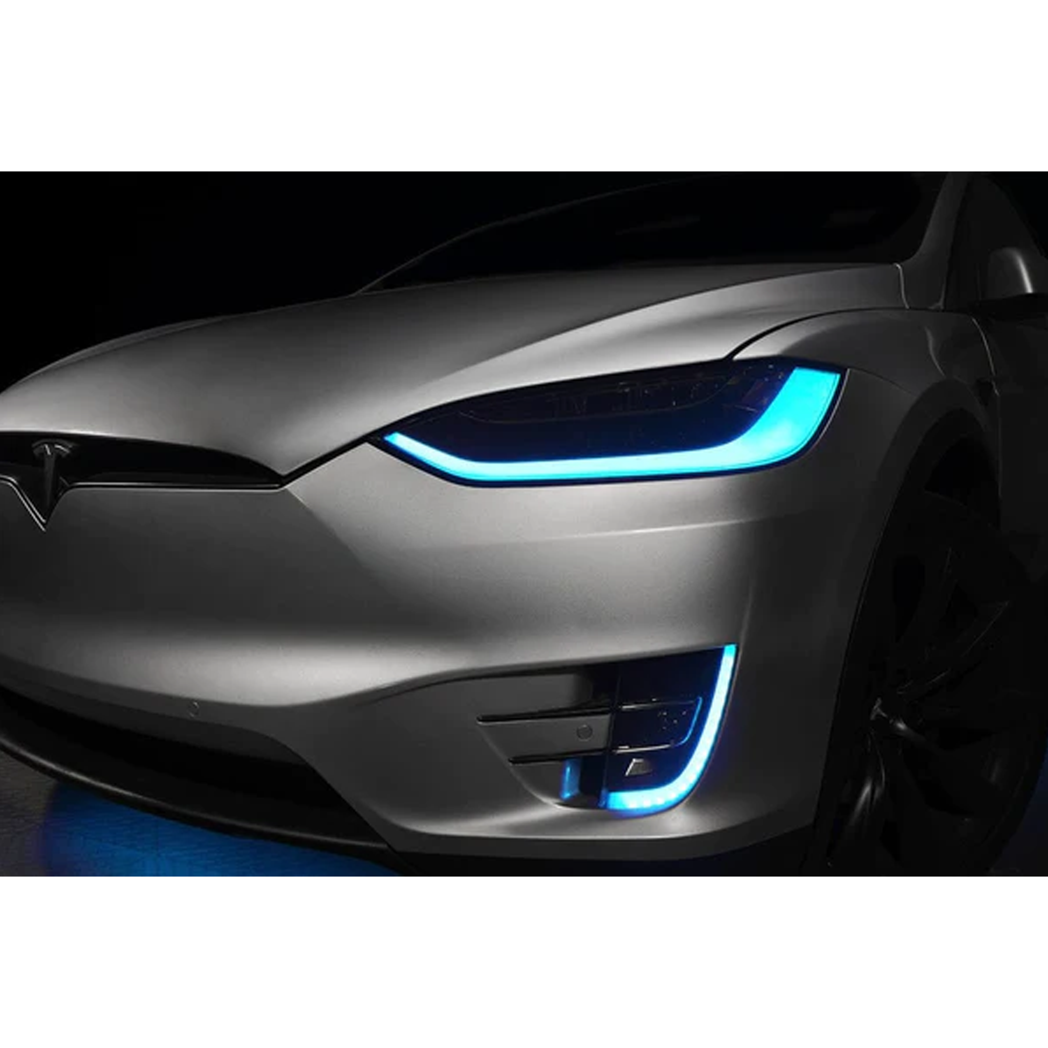 Tesla Model X Multicolor Flow DRL Boards (2016–2021)