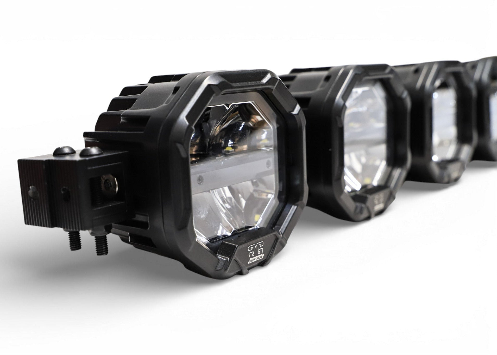 3 Light U-Con Interlocking Off Road LED Pod With Amber or White DRL Running Light
