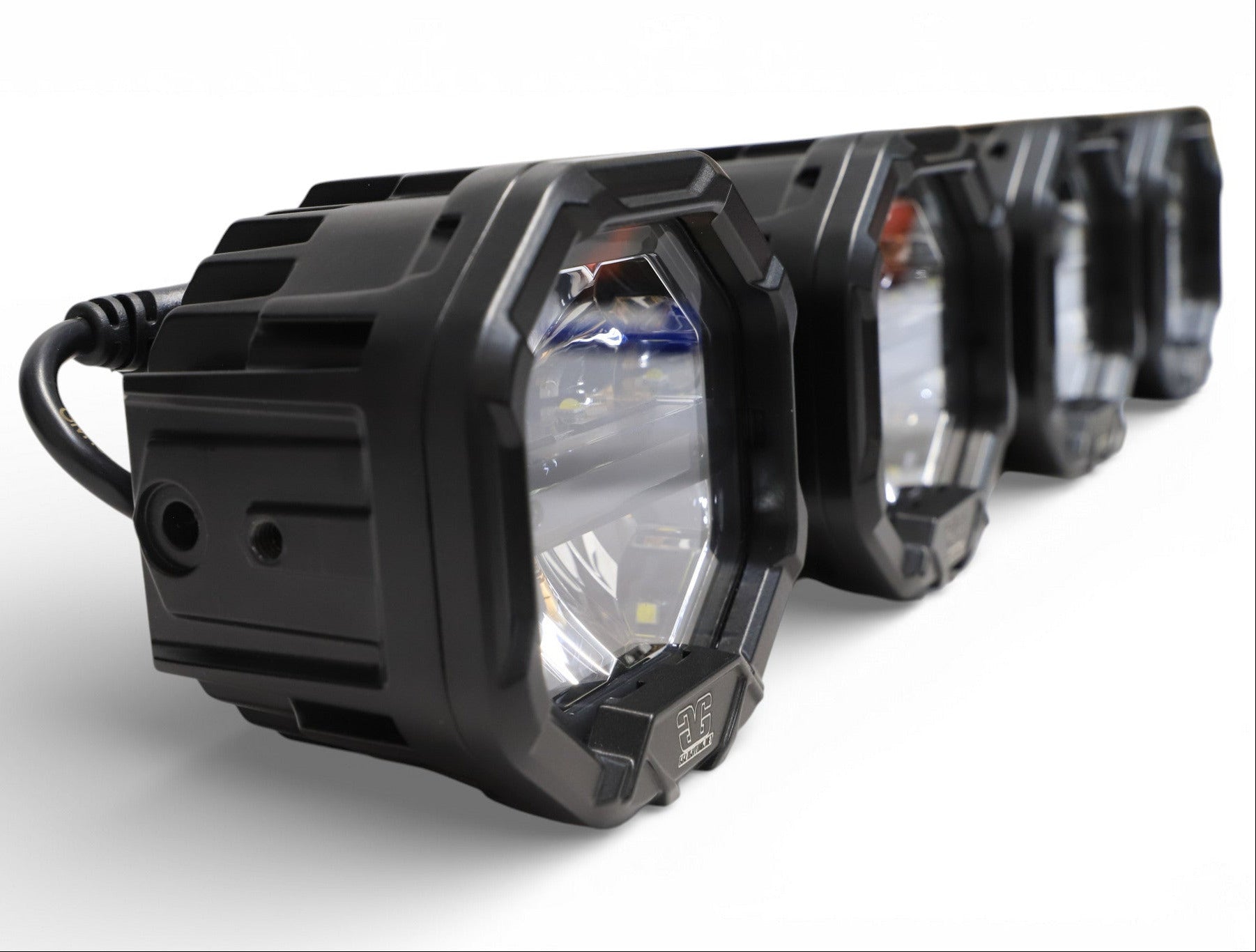 2 Light U-Con Interlocking Off Road LED Pod With Amber or White DRL Running Light