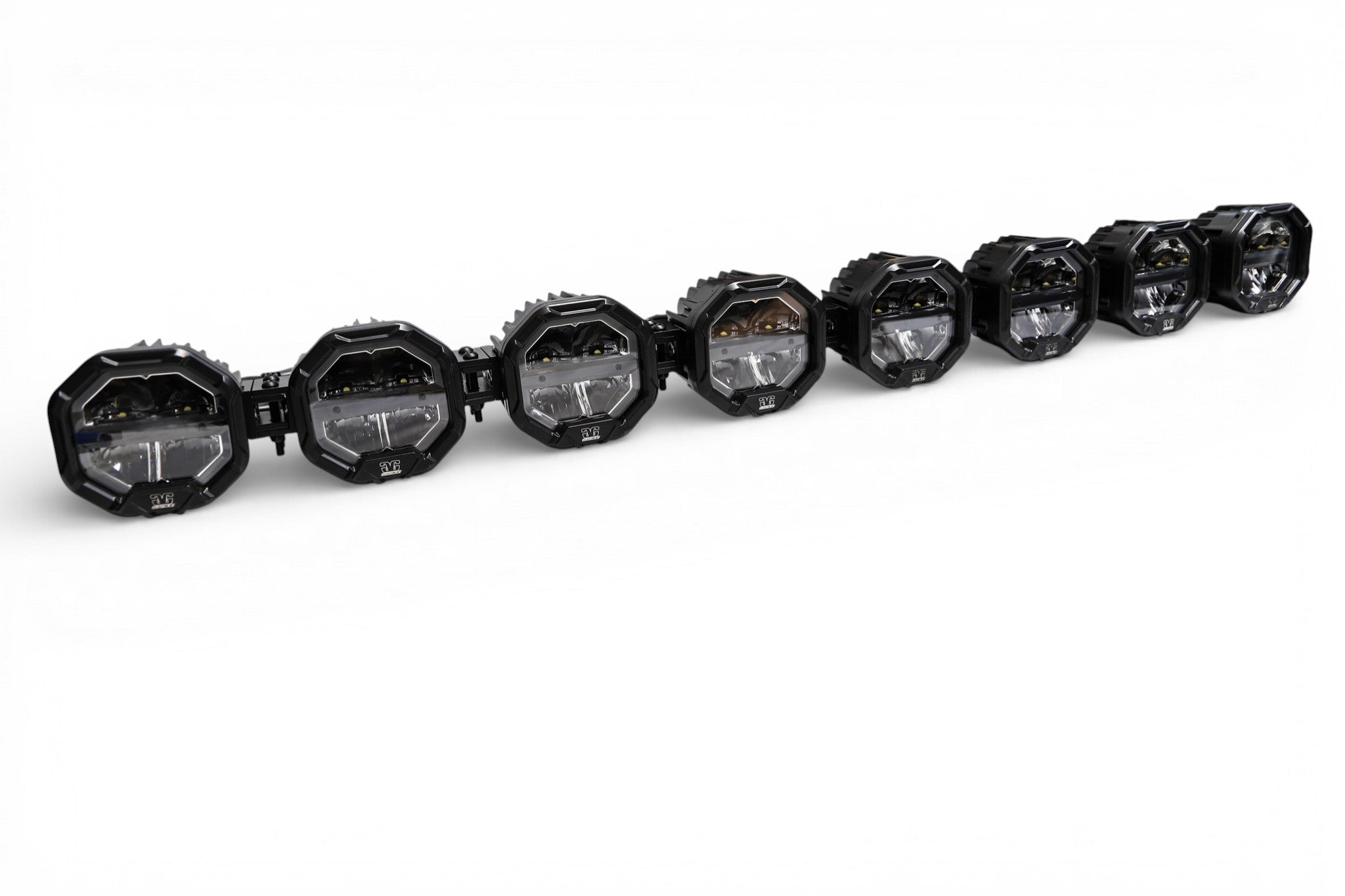 8 Light U-Con Interlocking Off Road LED Pod With Amber or White DRL Running Light