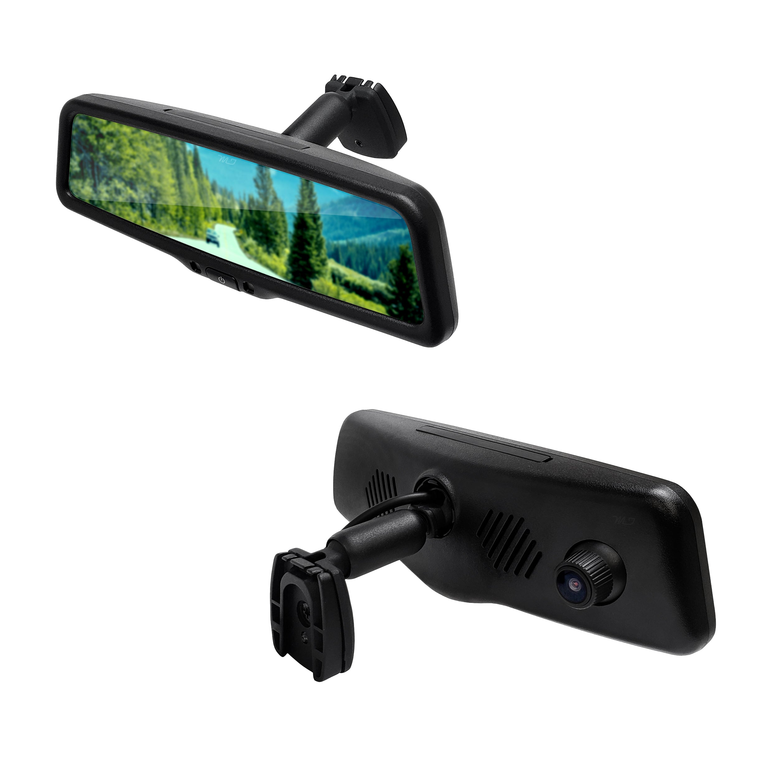 Master Tailgaters 10" Rear View Mirror Dash Cam with 10" LCD Screen | Rearview Universal Fit | 1080p 30fps HD DVR | Dual Way Video Recorder with WiFi | Anti Glare | 1080p Backup Camera Included