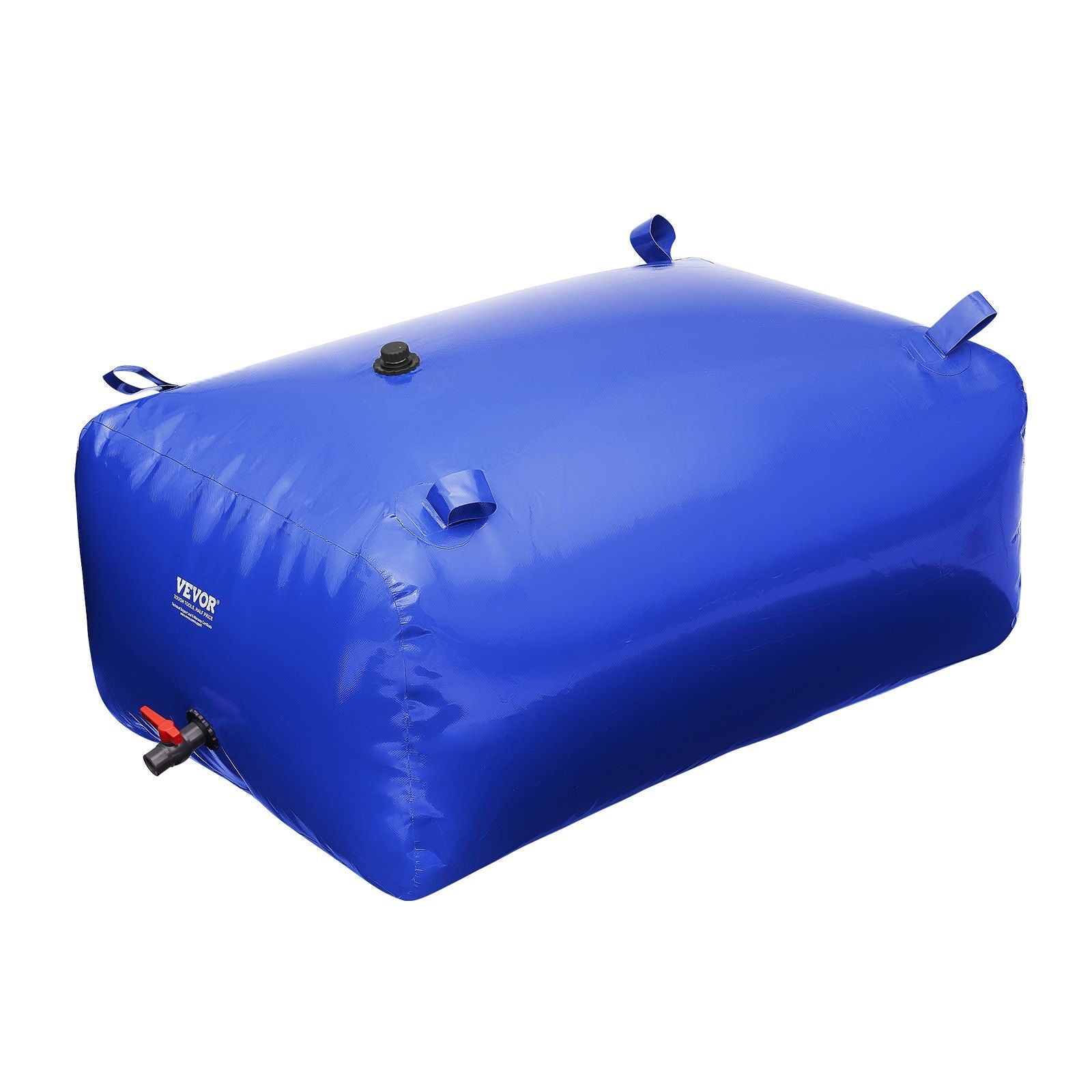 VEVOR 400L/105.7 Gallon Water Storage Bladder, RV Water Tank, 1000D Blue PVC Collapsible Water Storage Containers, Large Capacit