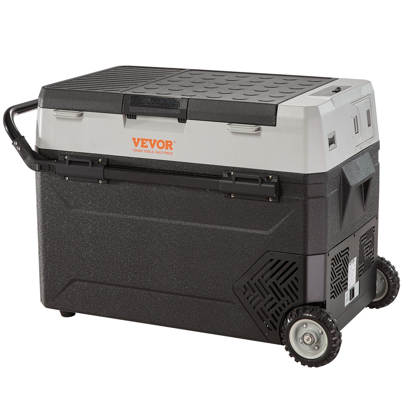VEVOR Car Refrigerator, 12 Volt Car Refrigerator Fridge, 40QT/38L Dual Zone Portable Freezer, -4F-50F Adjustable Range, 12/24V D