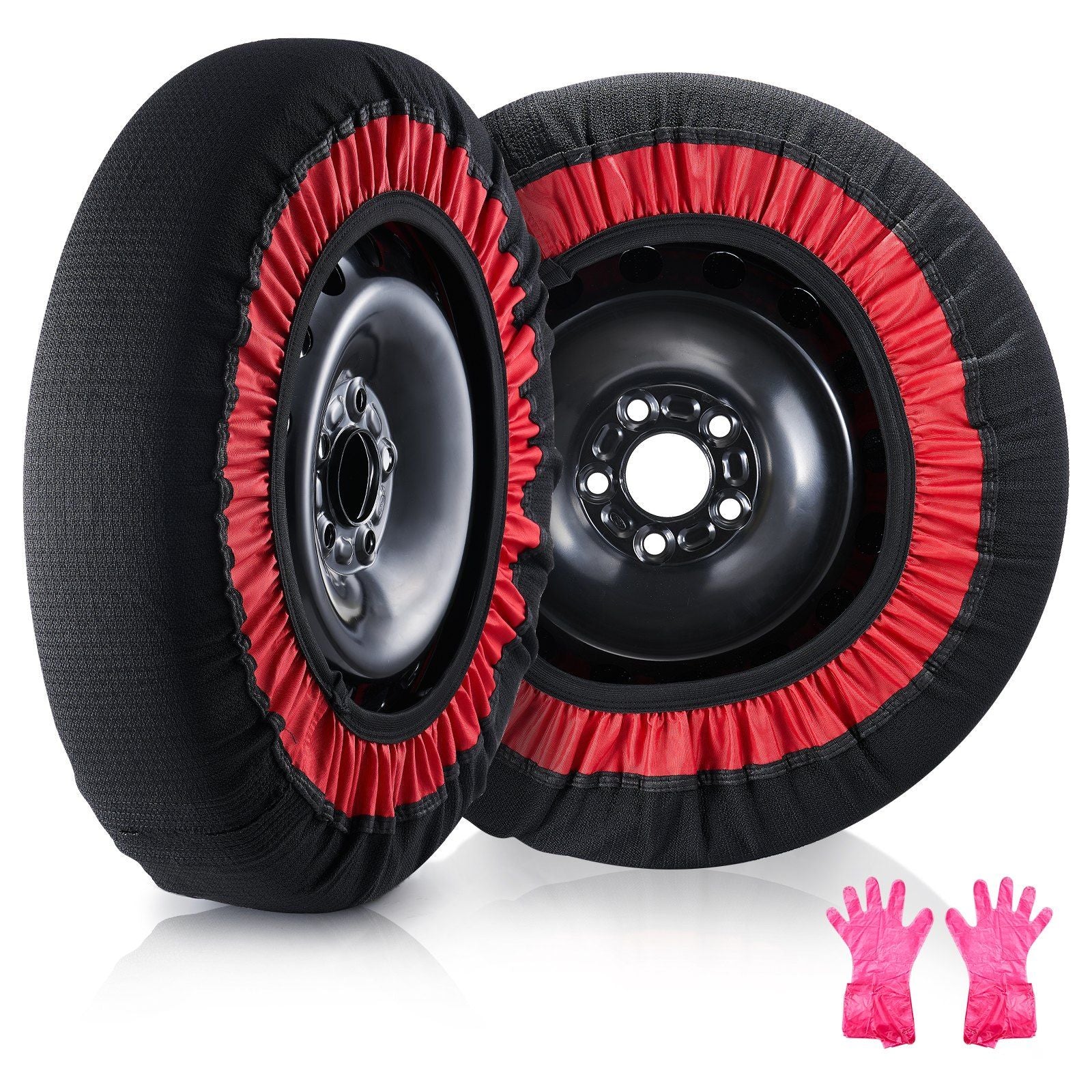 Vevor 2Pcs Thickened Snow Socks For Tires Snow Traction Tire Cover-Extra Large
