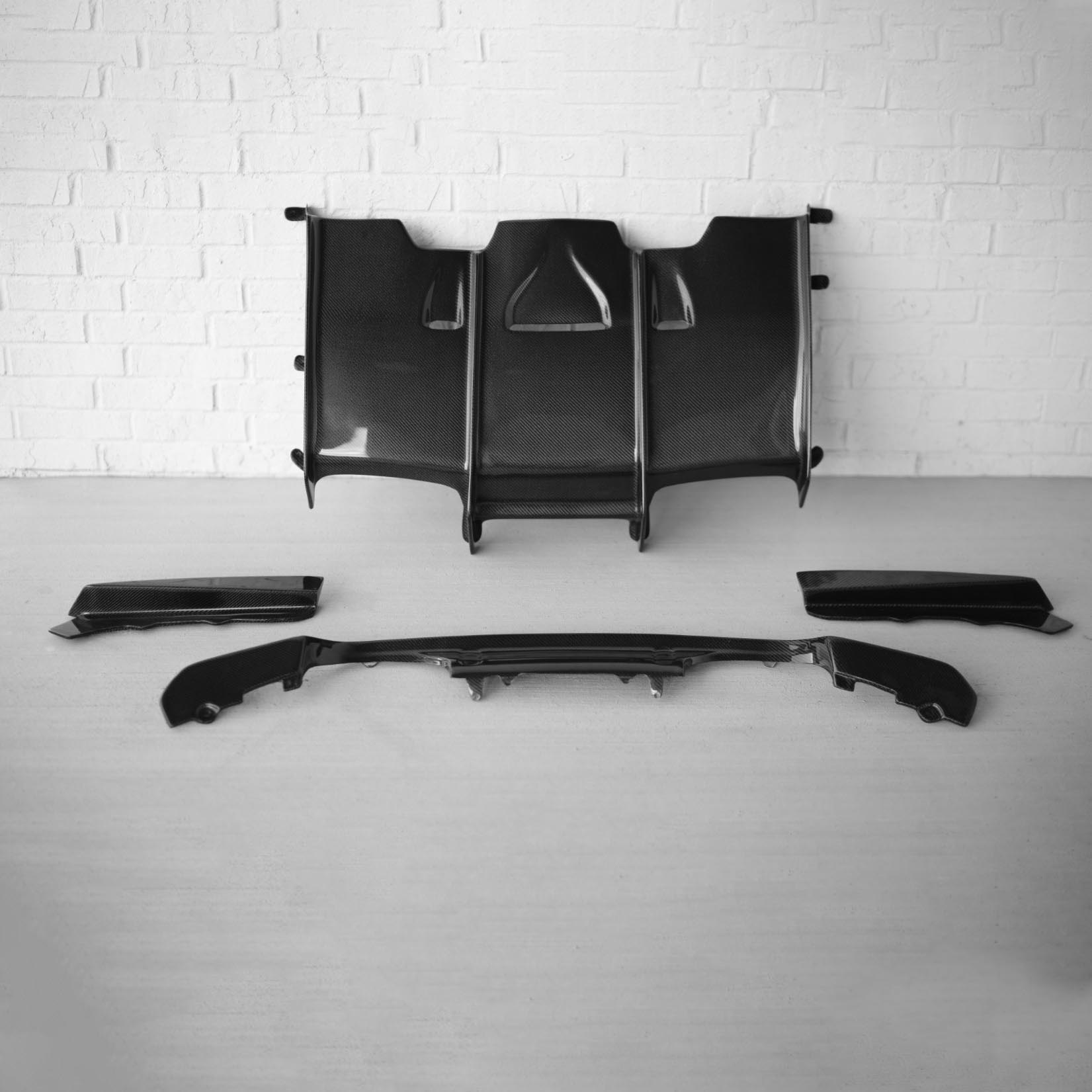 PSM Style Carbon Fiber Rear Diffuser - BMW F80 M3, F82/F83 M4 | Palenon Performance