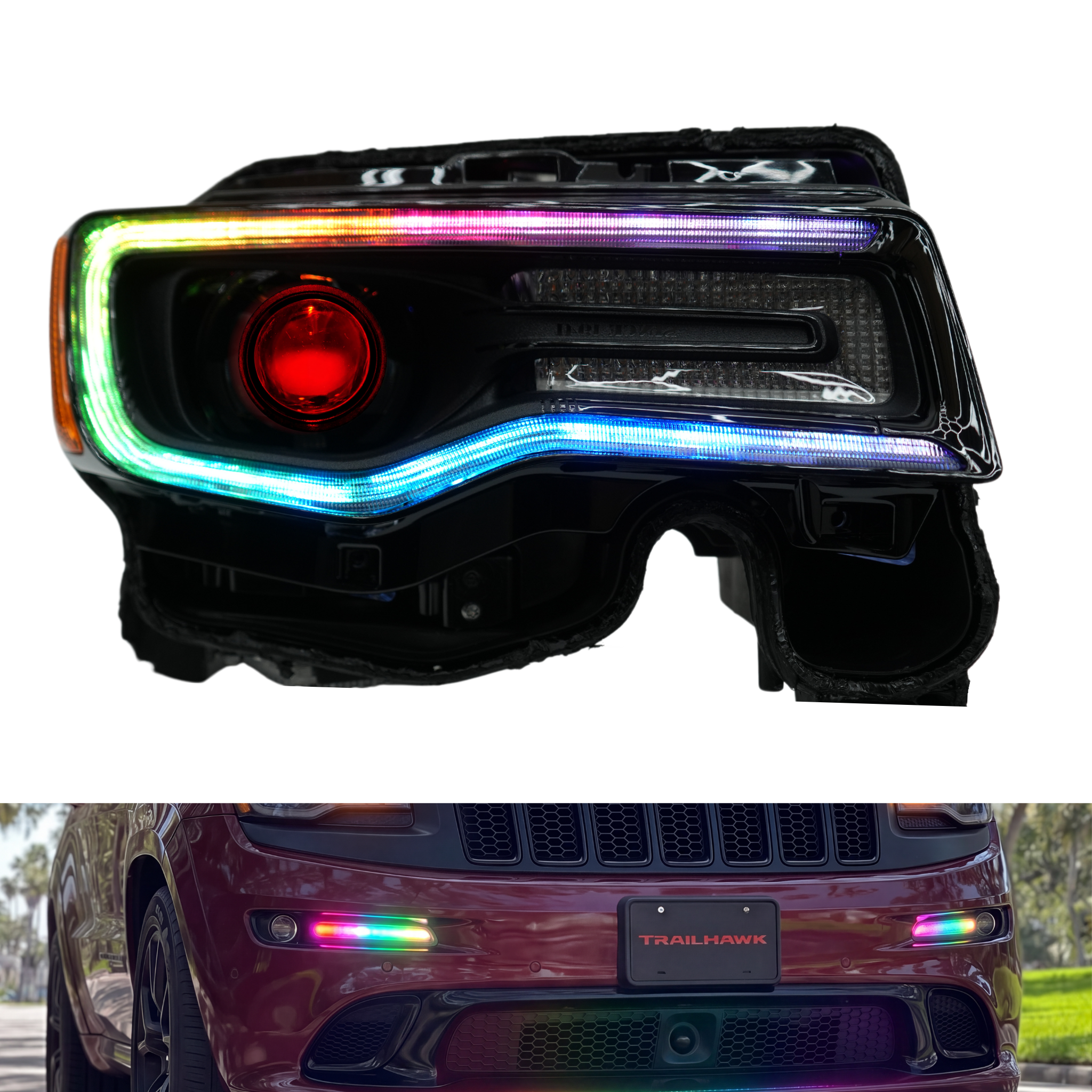 Jeep Grand Cherokee Multicolor DRL Boards (2014–2021)