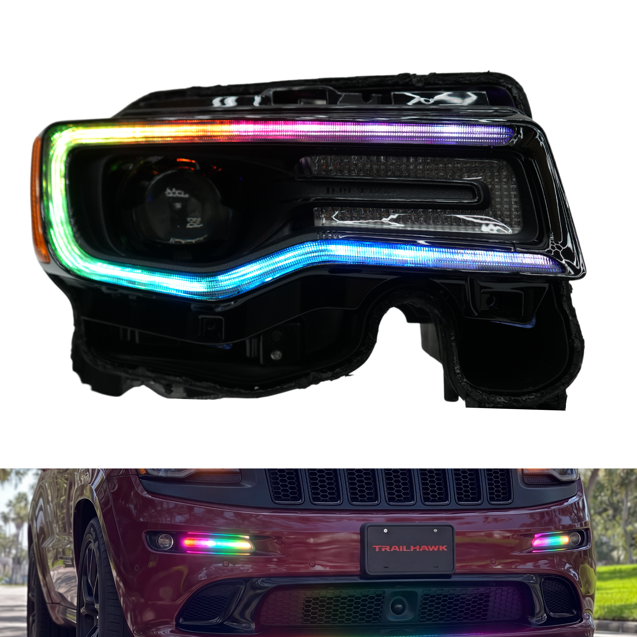 Jeep Grand Cherokee Multicolor DRL Boards (2014–2021)
