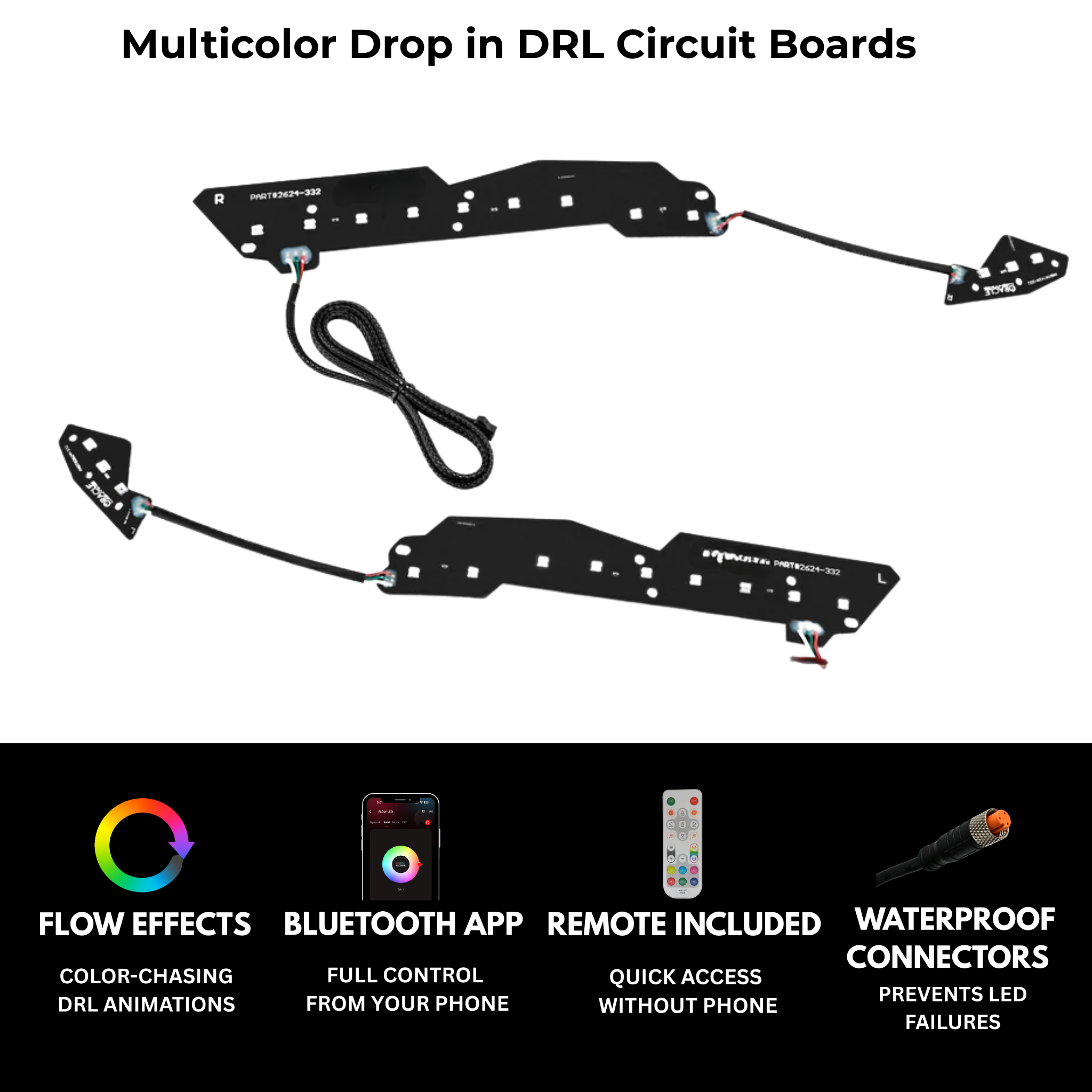 Chevrolet Corvette Multicolor DRL Boards (2014–2019)